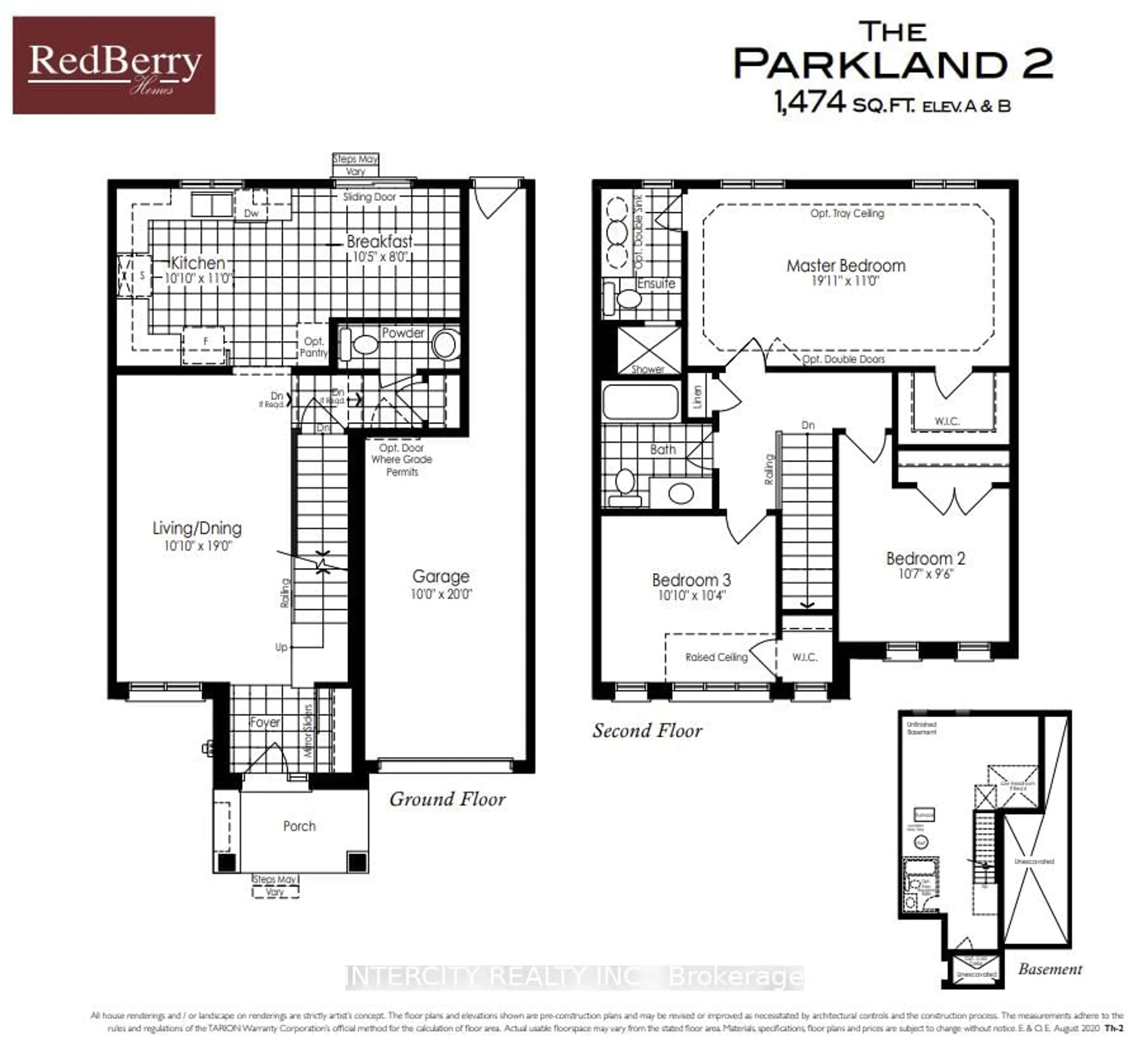 Floor plan for 12 Auburn Lane #Block 220-2, Wasaga Beach Ontario L9Z 0M2