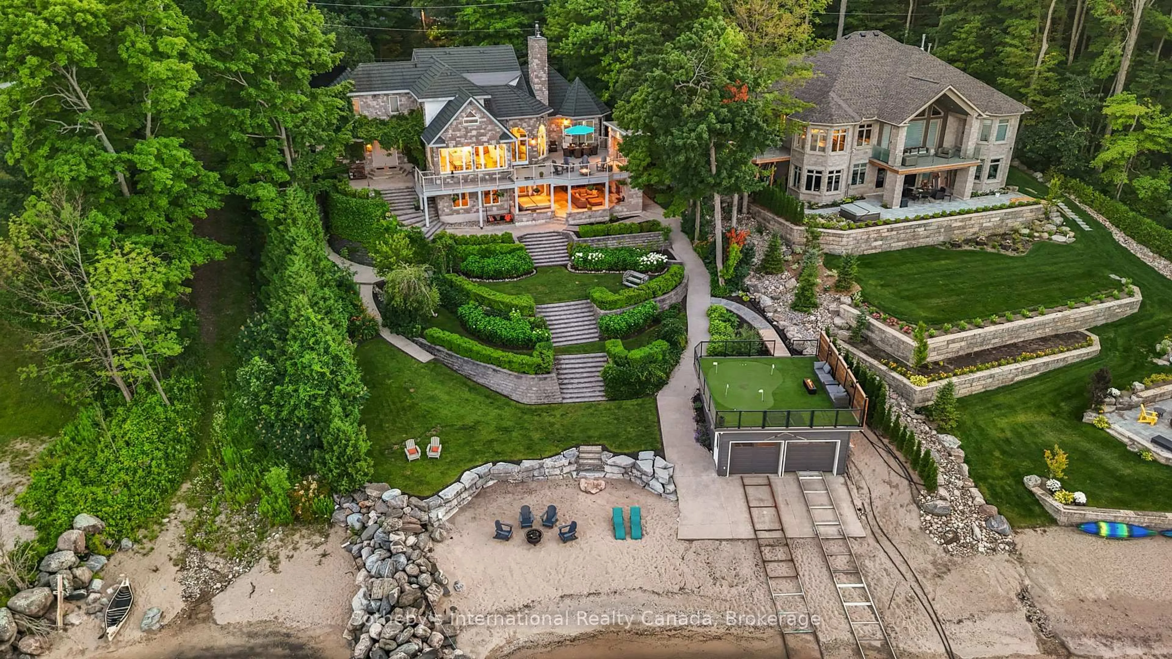 A pic from outside/outdoor area/front of a property/back of a property/a pic from drone, water/lake/river/ocean view for 29 McArthur Dr, Penetanguishene Ontario L9M 1X3