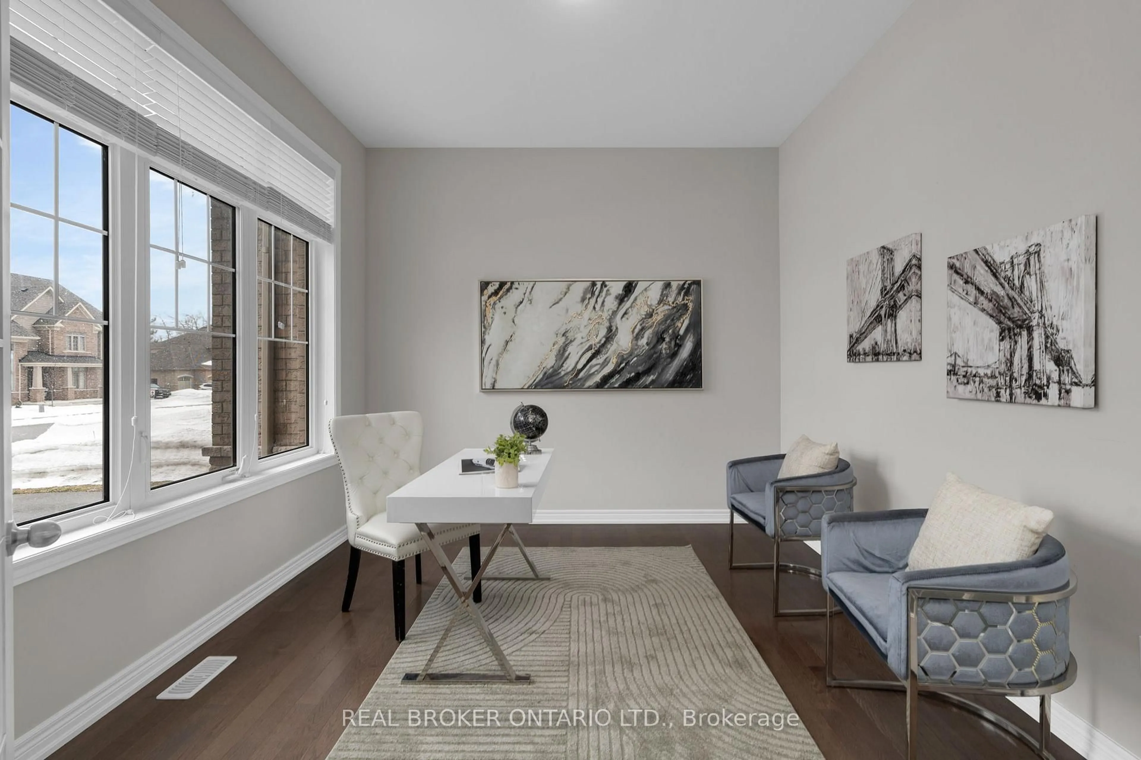 Living room with furniture, unknown for 56 Redmond Cres, Springwater Ontario L9X 2A2