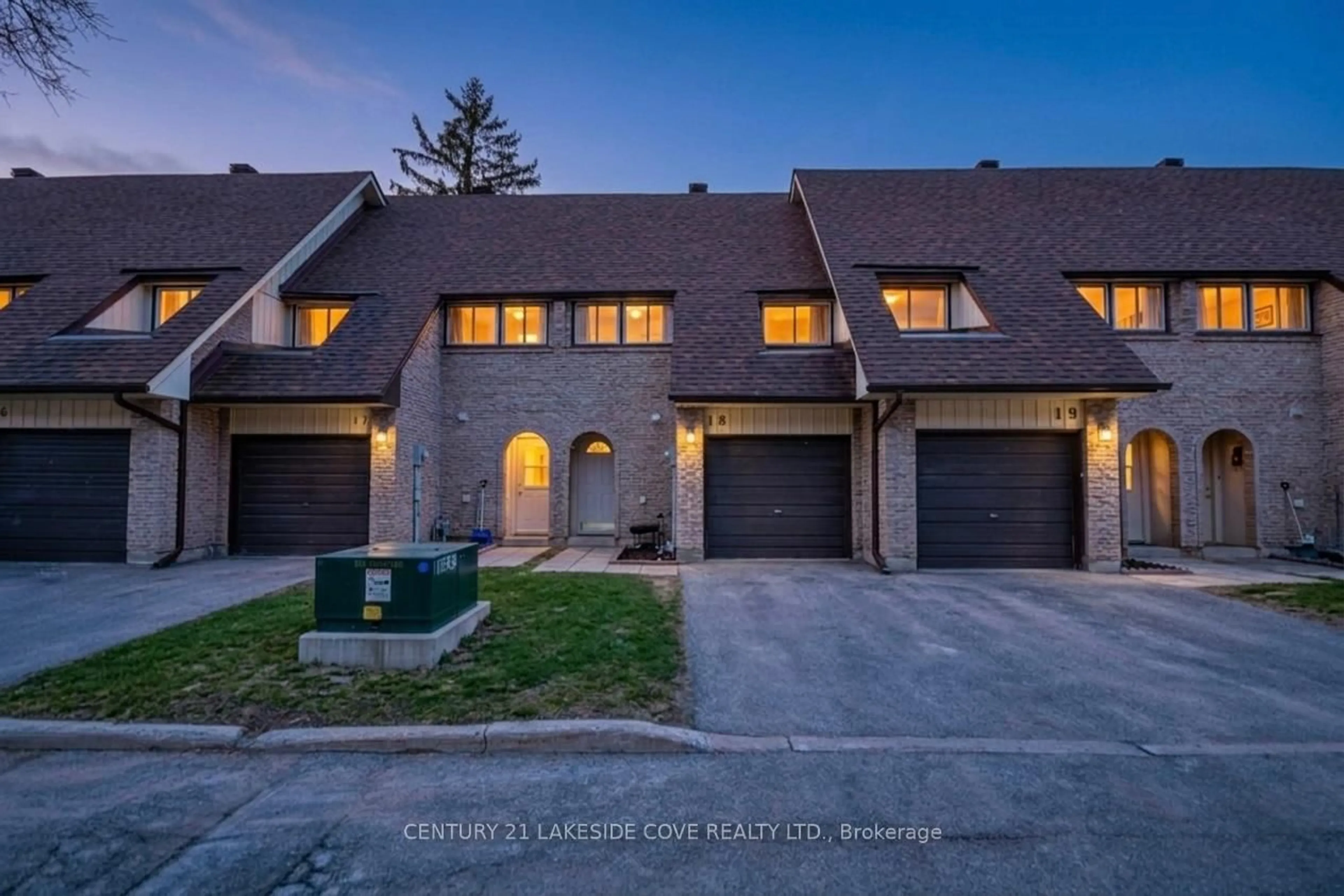 A pic from outside/outdoor area/front of a property/back of a property/a pic from drone, street for 67 Fittons Rd #18, Orillia Ontario L3V 2J2