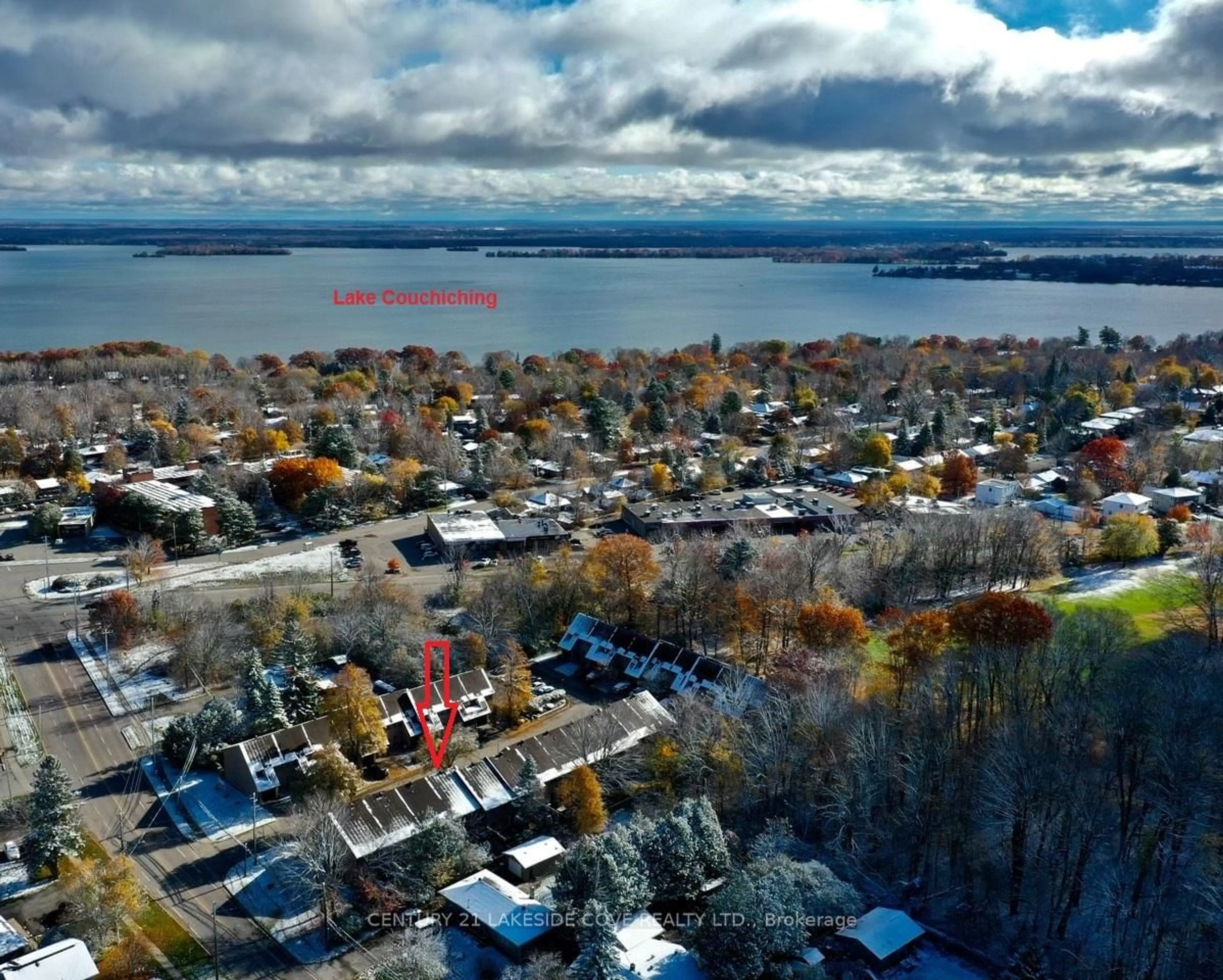 A pic from outside/outdoor area/front of a property/back of a property/a pic from drone, water/lake/river/ocean view for 67 Fittons Rd #18, Orillia Ontario L3V 2J2
