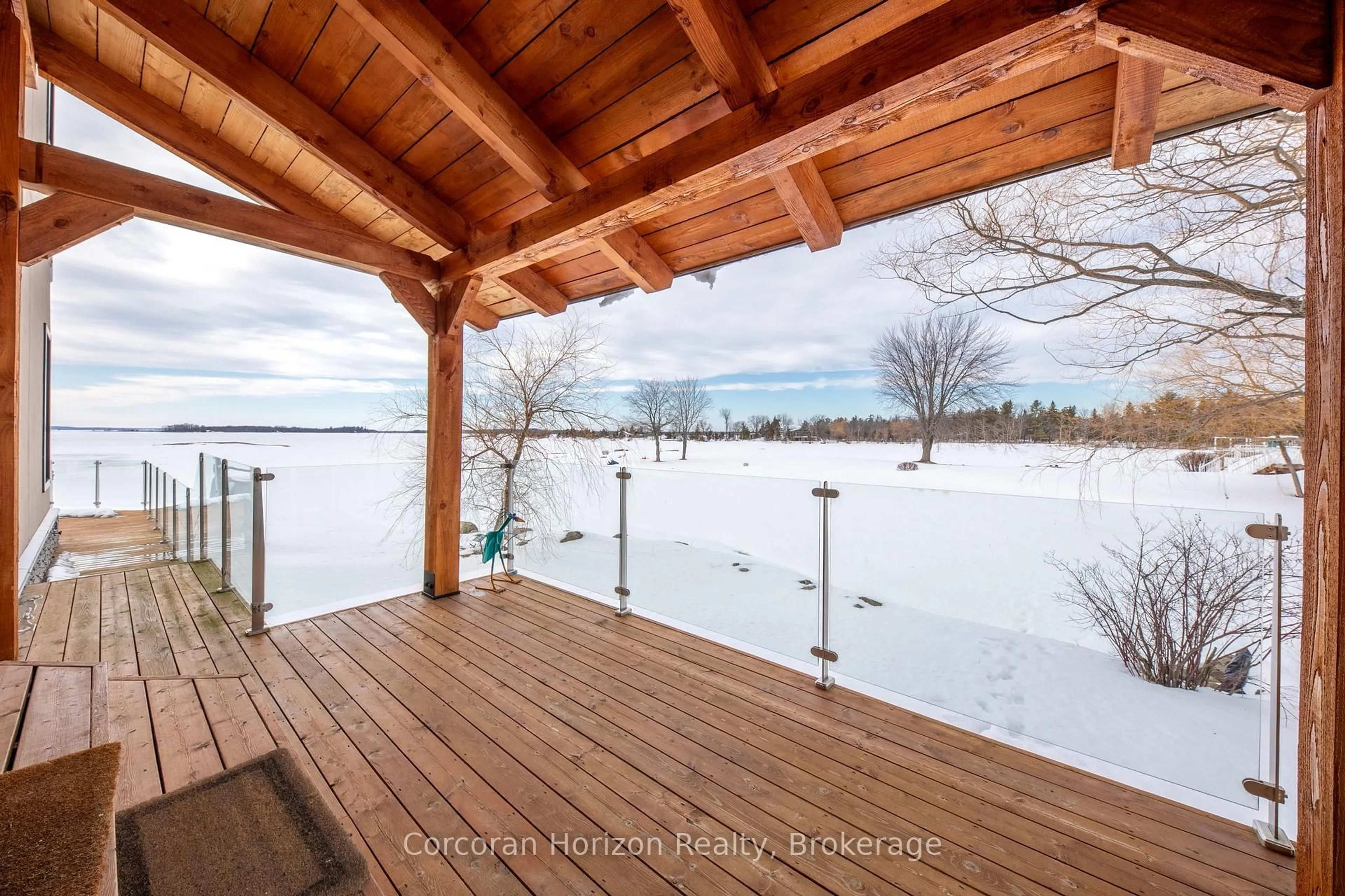 Patio, water/lake/river/ocean view for 74 ARBOUR Tr, Tay Ontario L0K 2C0