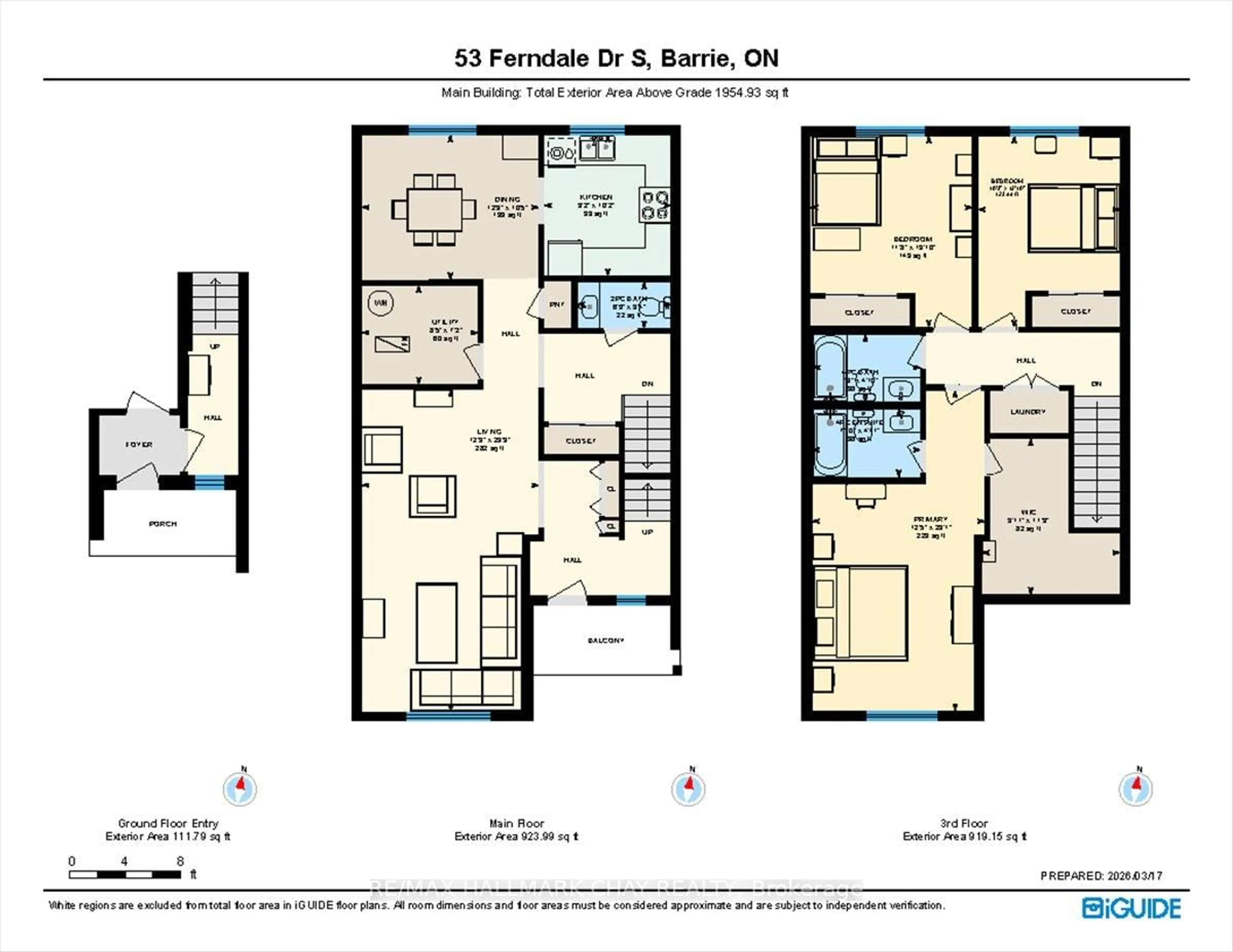 Floor plan for 53 FERNDALE Dr #12, Barrie Ontario L4N 9V5