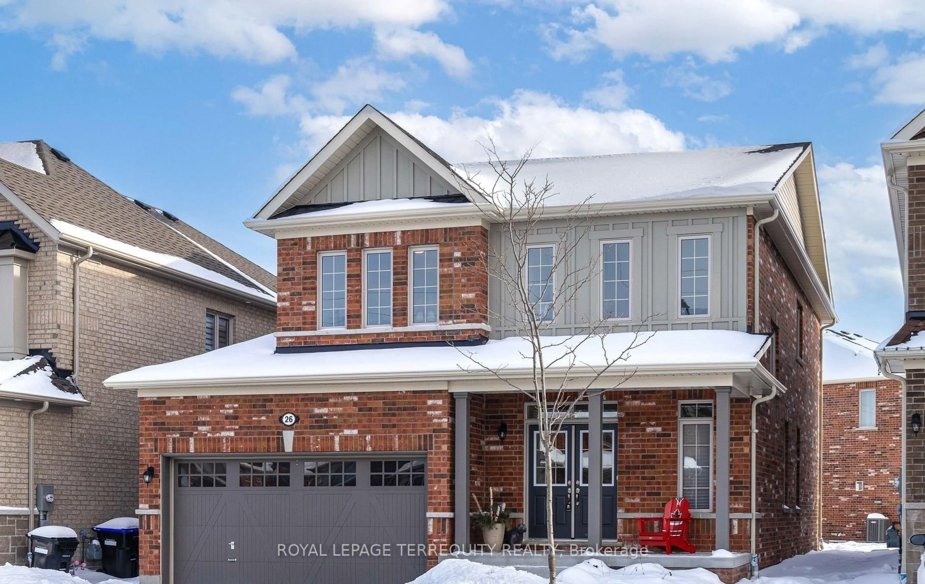 Home with brick exterior material, street for 26 Sanford Circ, Springwater Ontario L9X 2A8