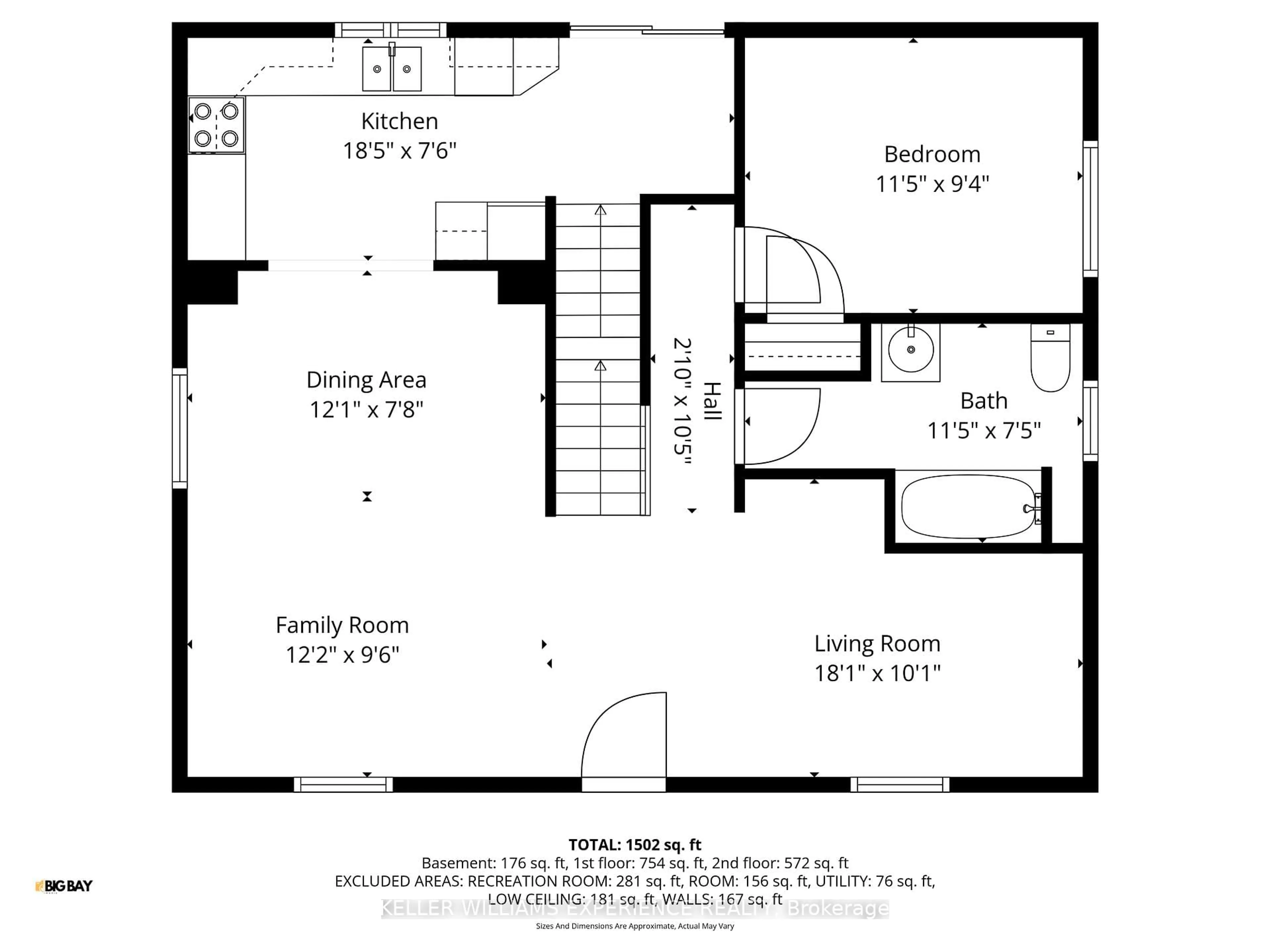 Floor plan for 2418 Uhthoff Line, Severn Ontario L3V 6H4