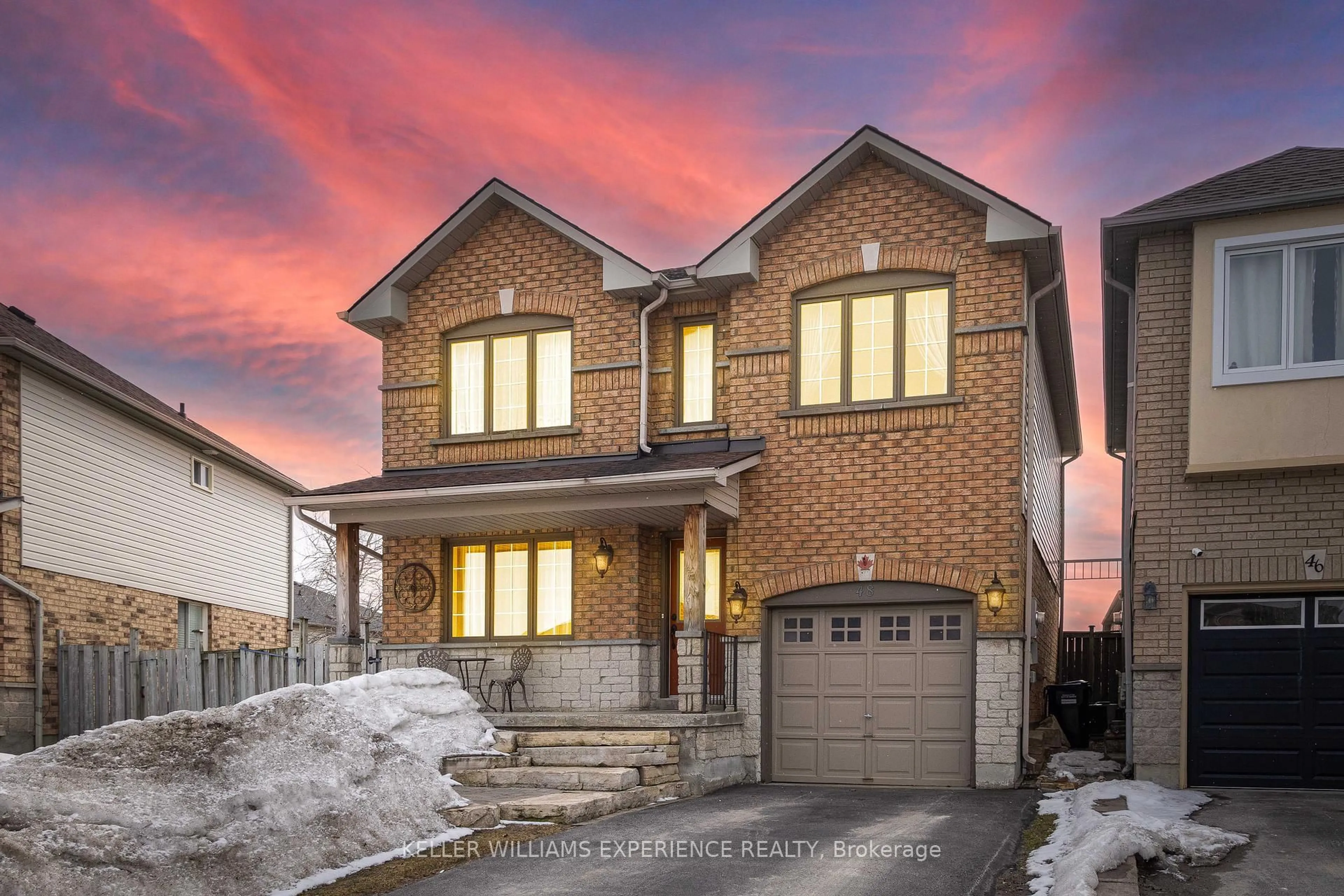 Home with brick exterior material, street for 48 Basswood Dr, Barrie Ontario L4N 9P2