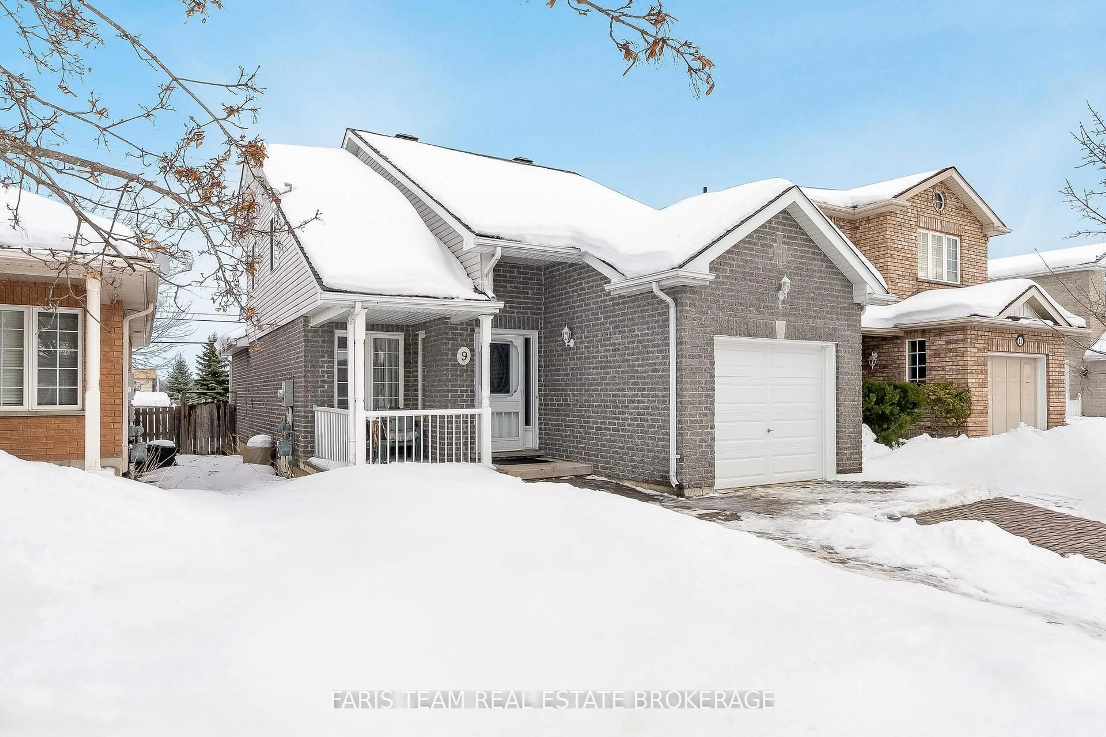 Home with brick exterior material, street for 9 Julia Cres, Orillia Ontario L3V 7Y9