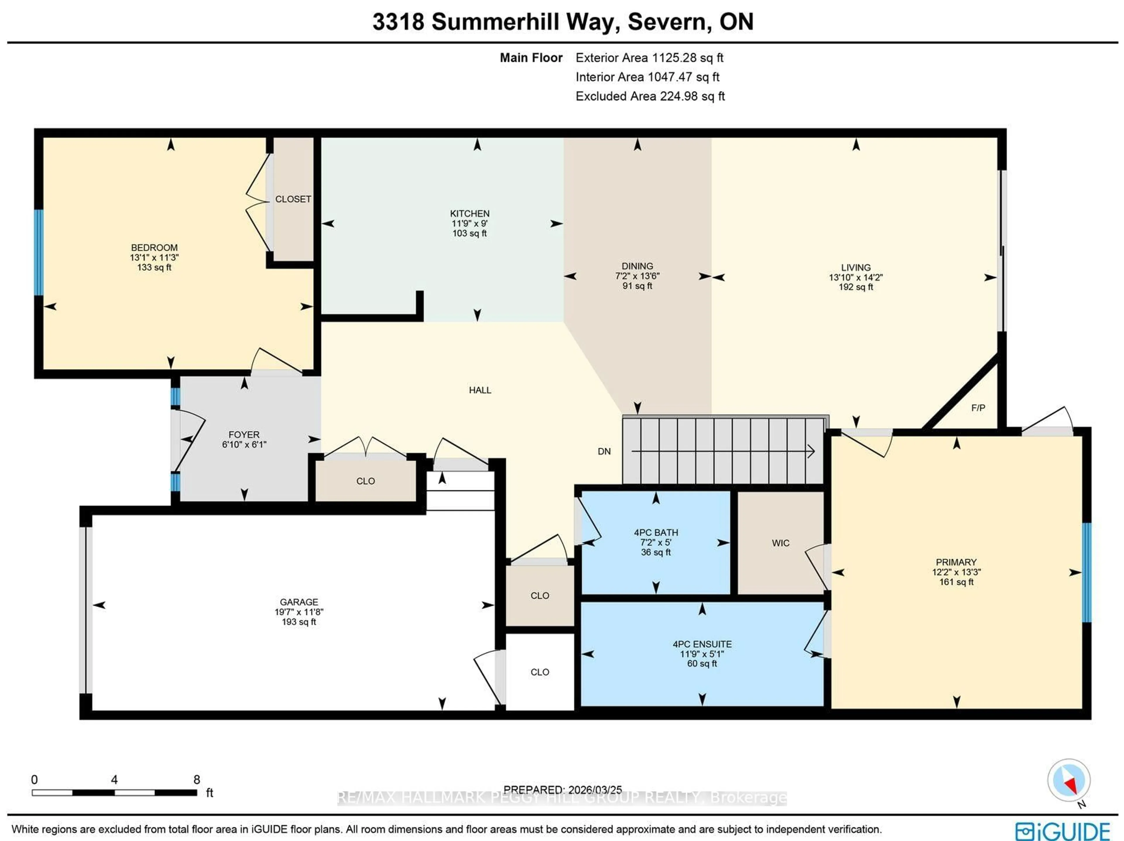 Floor plan for 3318 Summerhill Way, Severn Ontario L3V 0E1