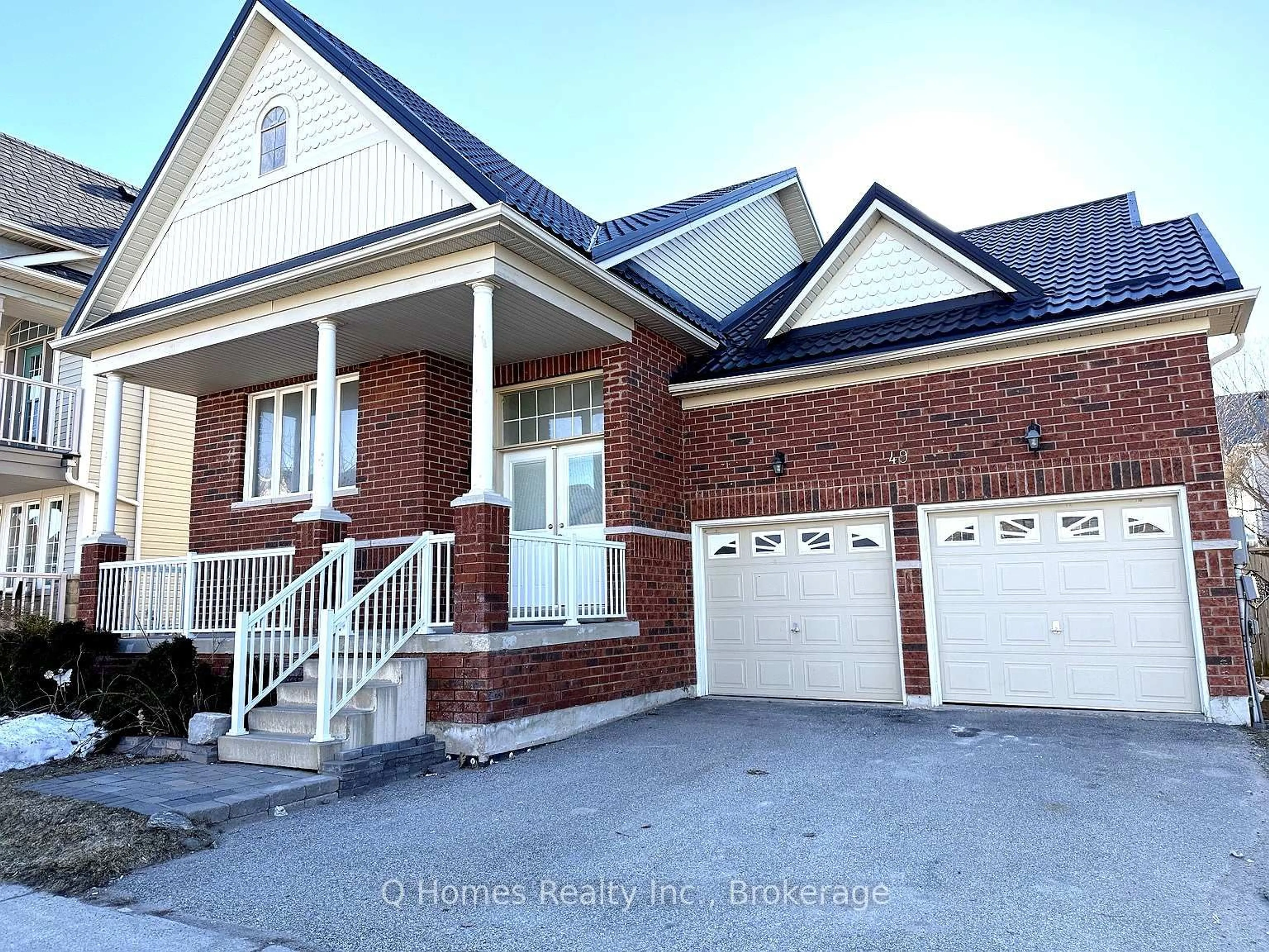 Home with brick exterior material, street for 49 Counsellor Terr, Barrie Ontario L4M 7G9