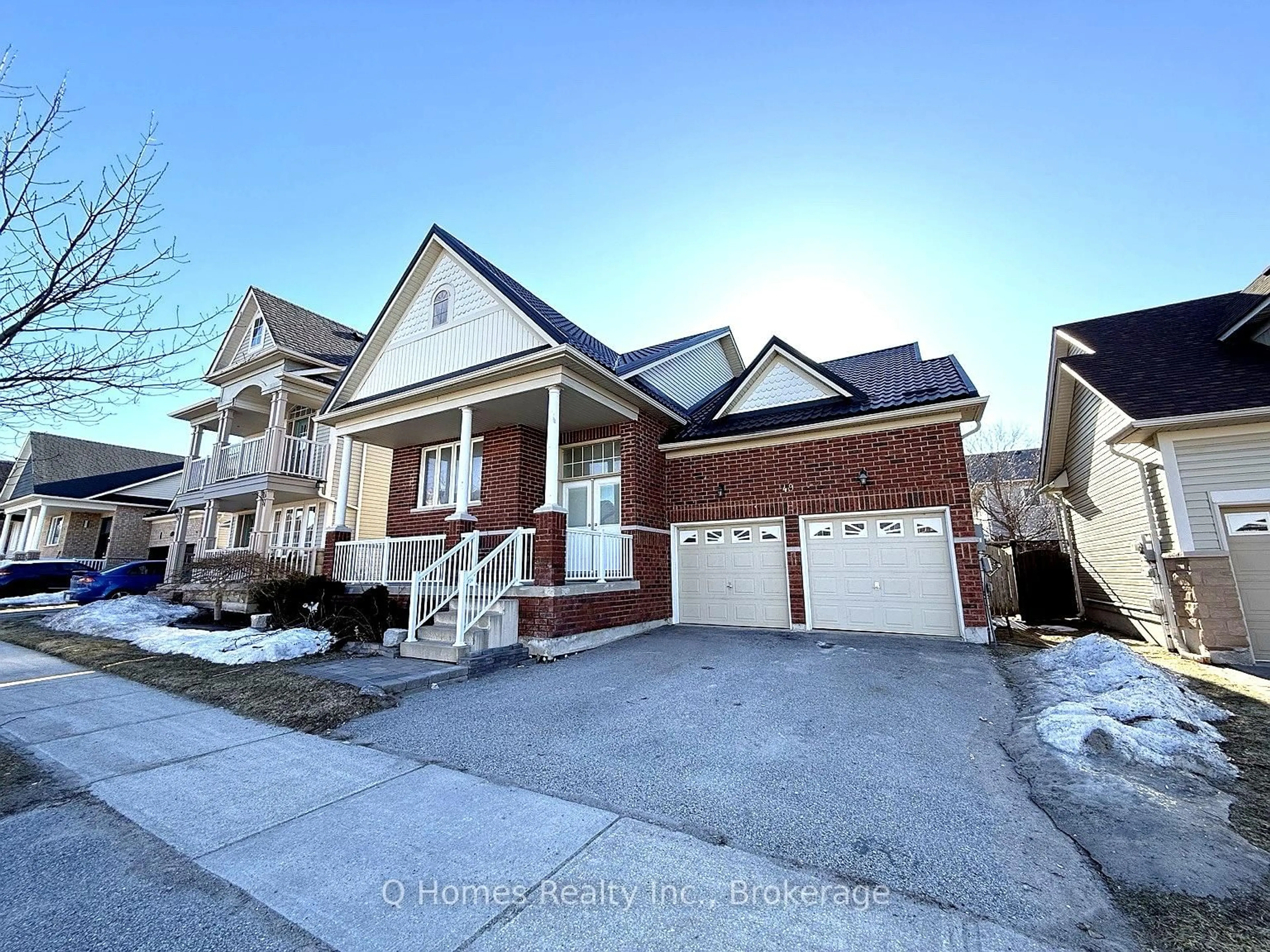 Home with brick exterior material, street for 49 Counsellor Terr, Barrie Ontario L4M 7G9
