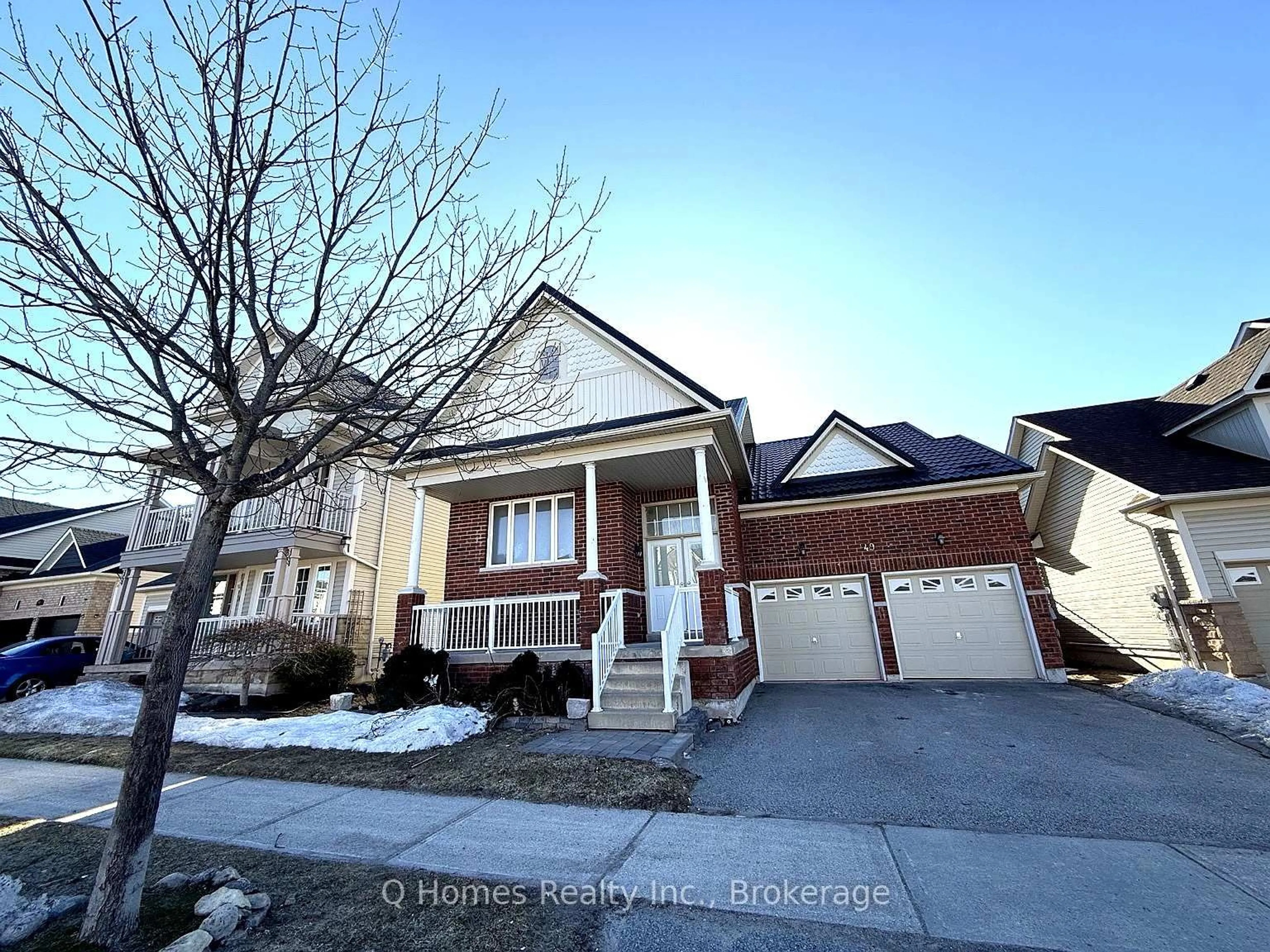 Home with brick exterior material, street for 49 Counsellor Terr, Barrie Ontario L4M 7G9