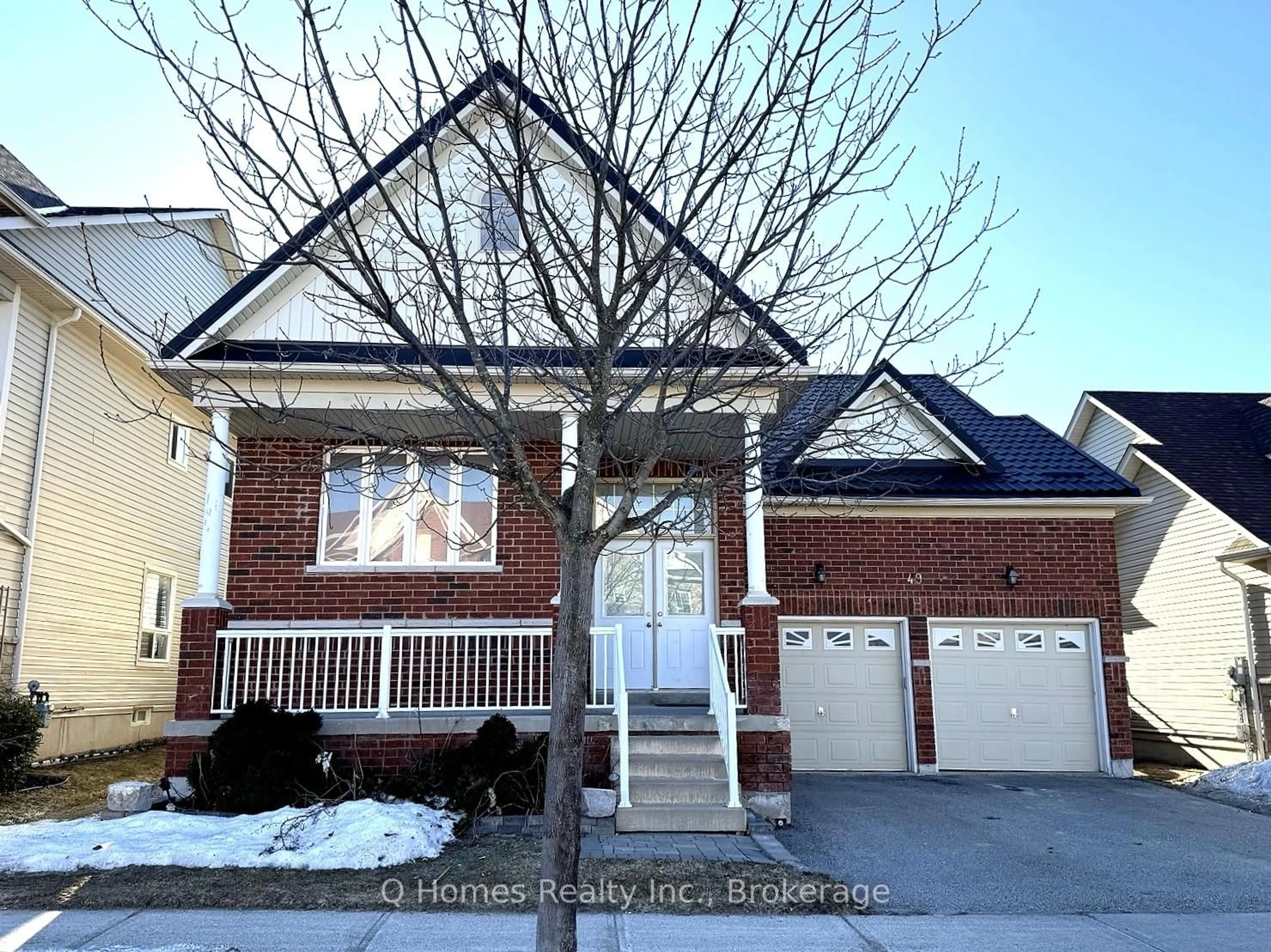 Home with brick exterior material, street for 49 Counsellor Terr, Barrie Ontario L4M 7G9