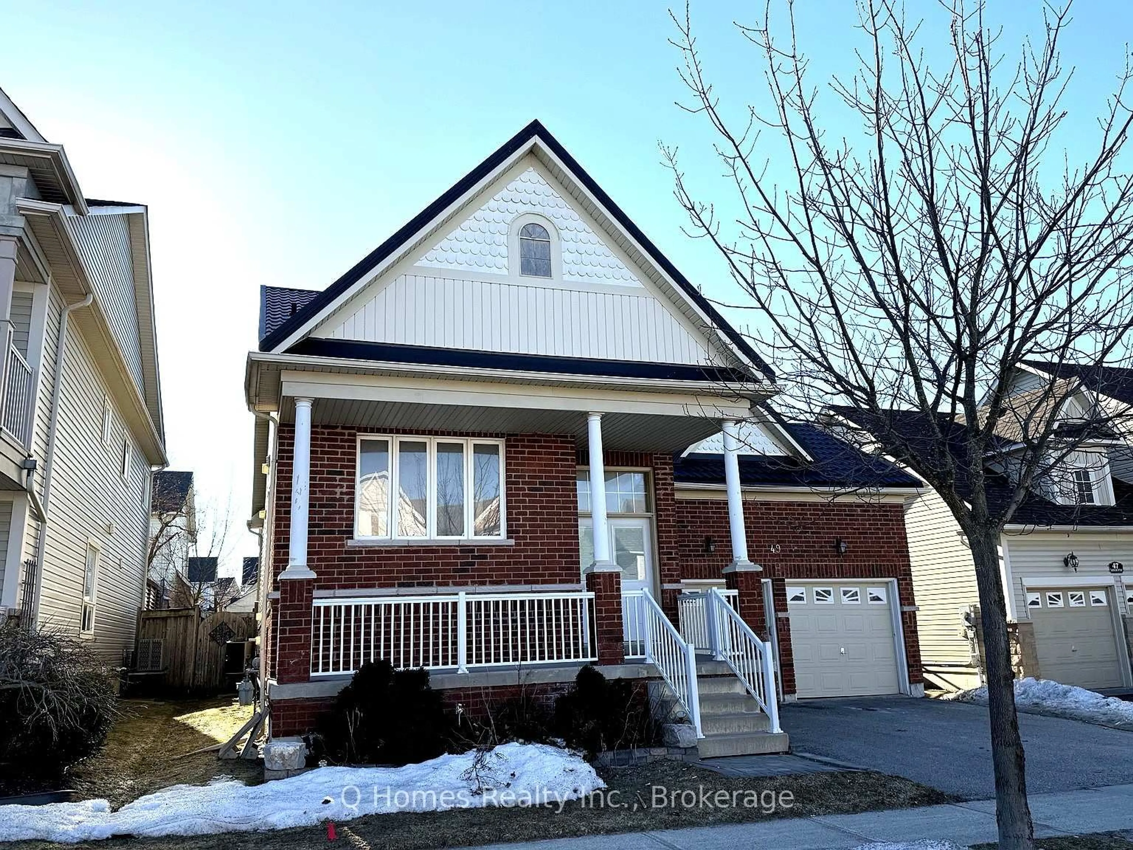 Home with brick exterior material, street for 49 Counsellor Terr, Barrie Ontario L4M 7G9