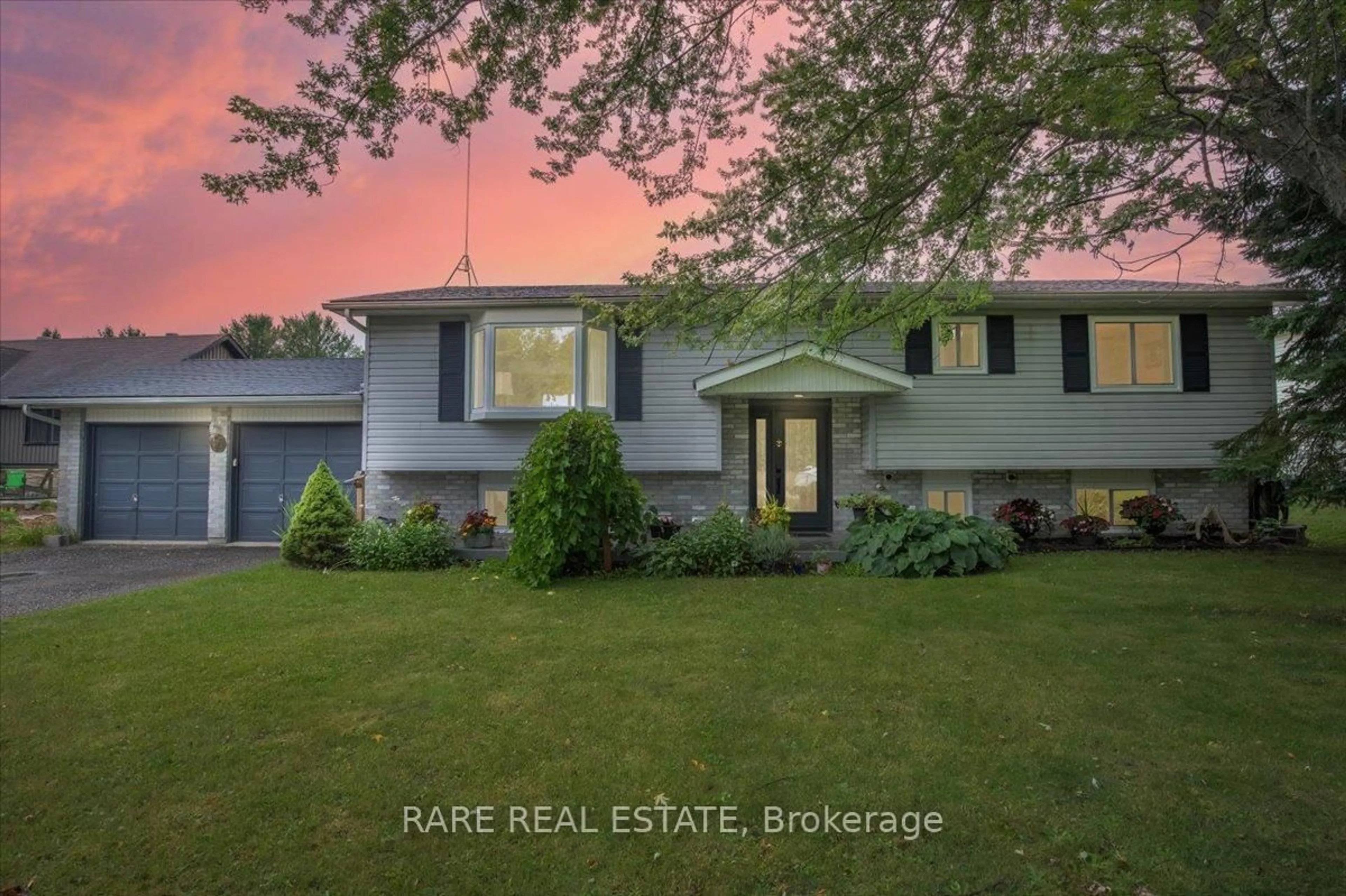 A pic from outside/outdoor area/front of a property/back of a property/a pic from drone, unknown for 66 Scarlett Line, Springwater Ontario L0L 1V0