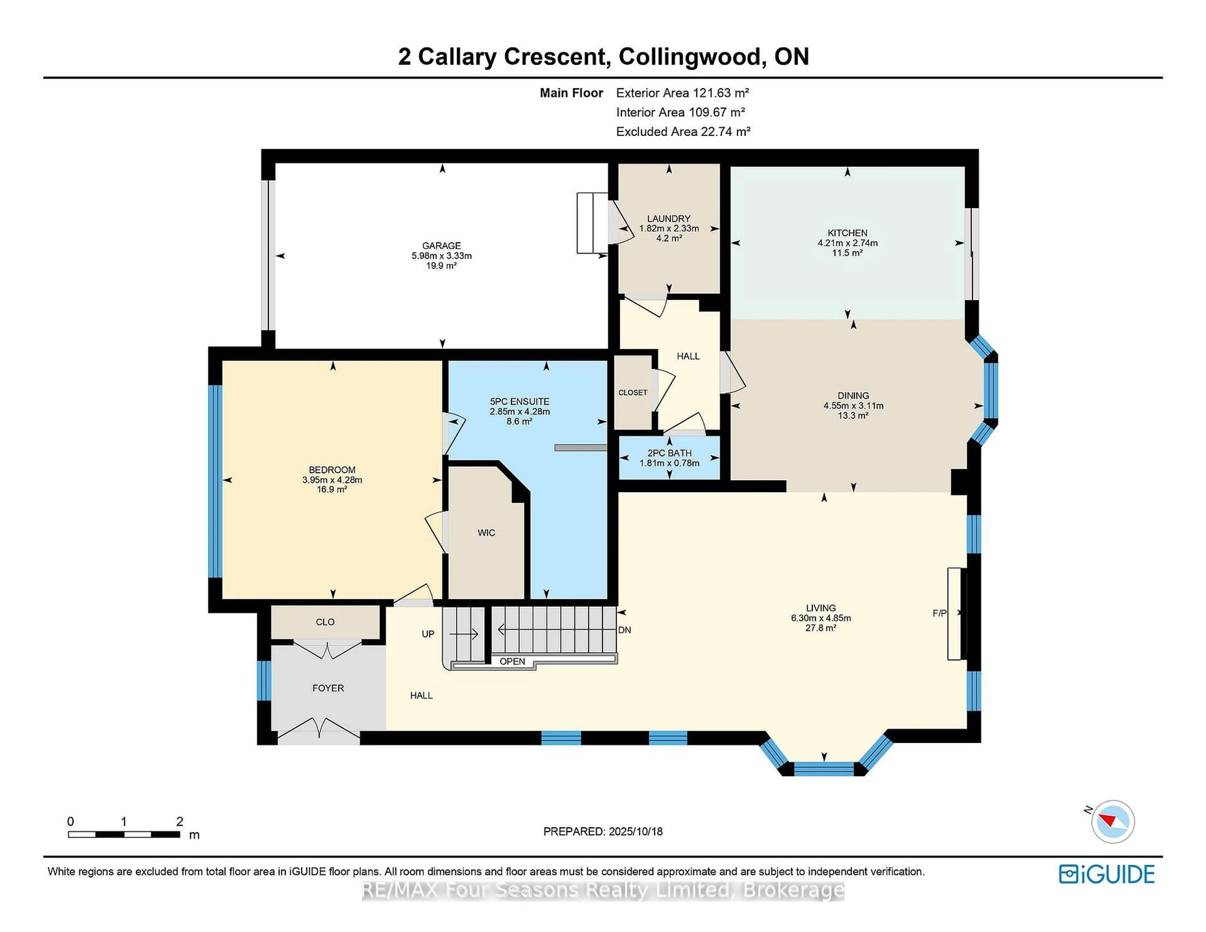 Floor plan for 2 Callary Cres, Collingwood Ontario L9Y 4Y1