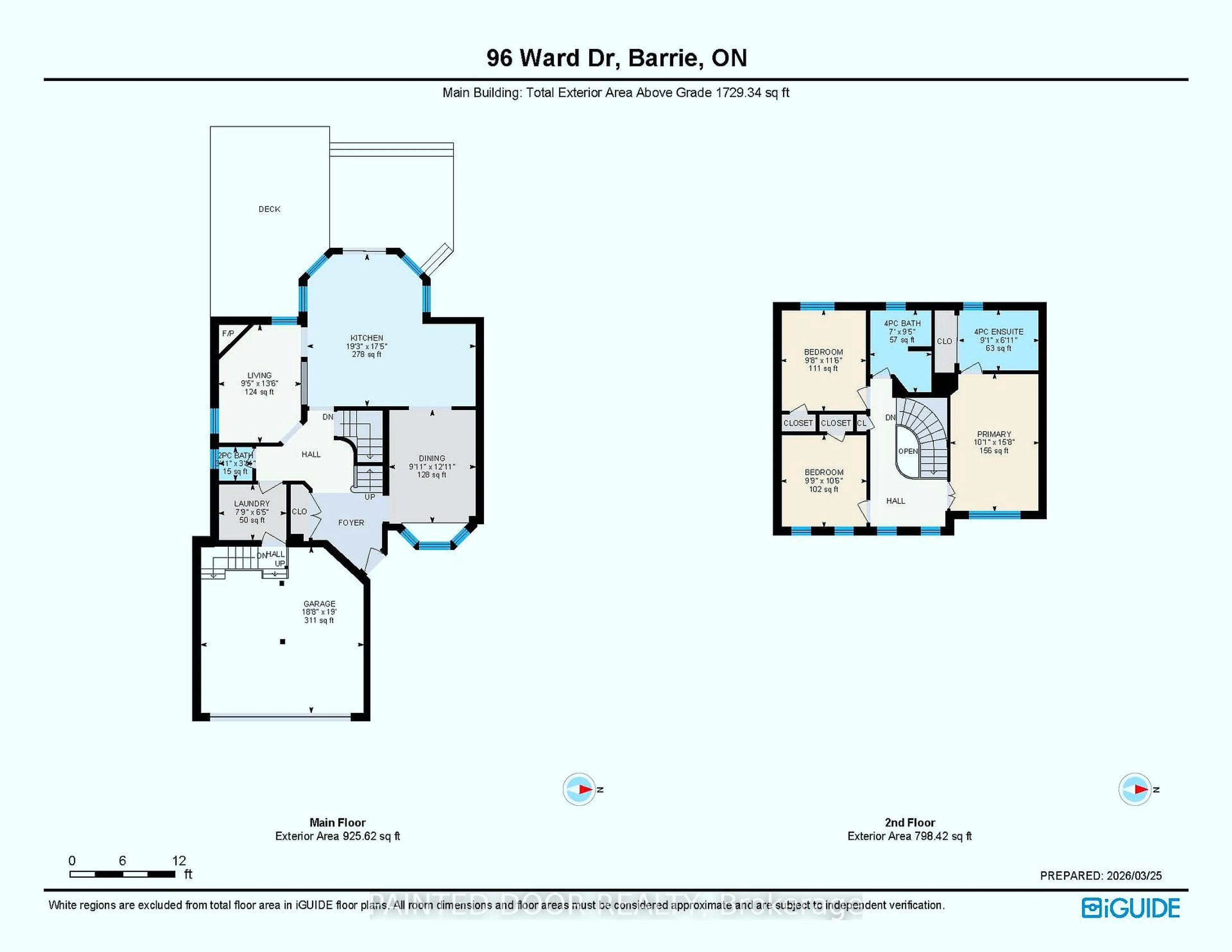 Floor plan for 96 Ward Dr, Barrie Ontario L4N 8A5
