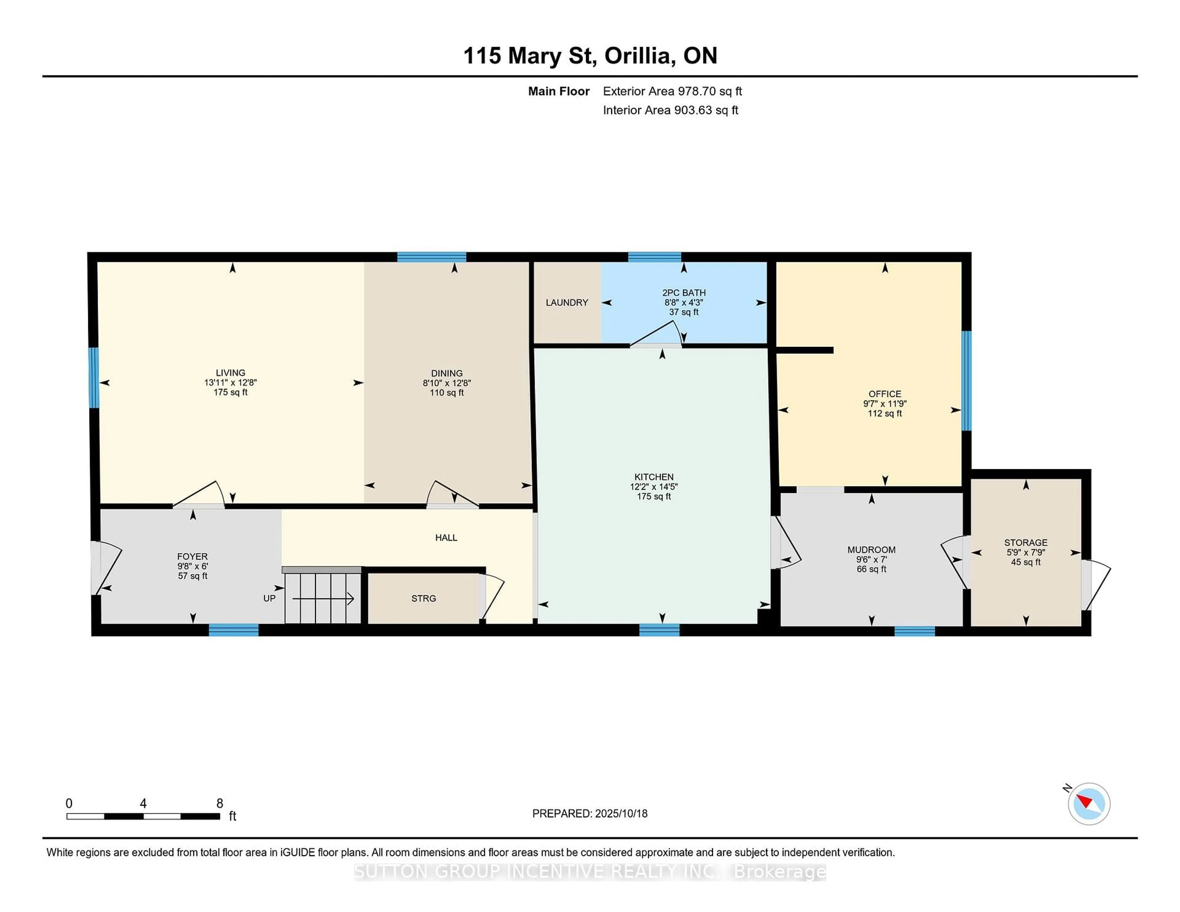 Floor plan for 115 Mary St, Orillia Ontario L3V 3E1