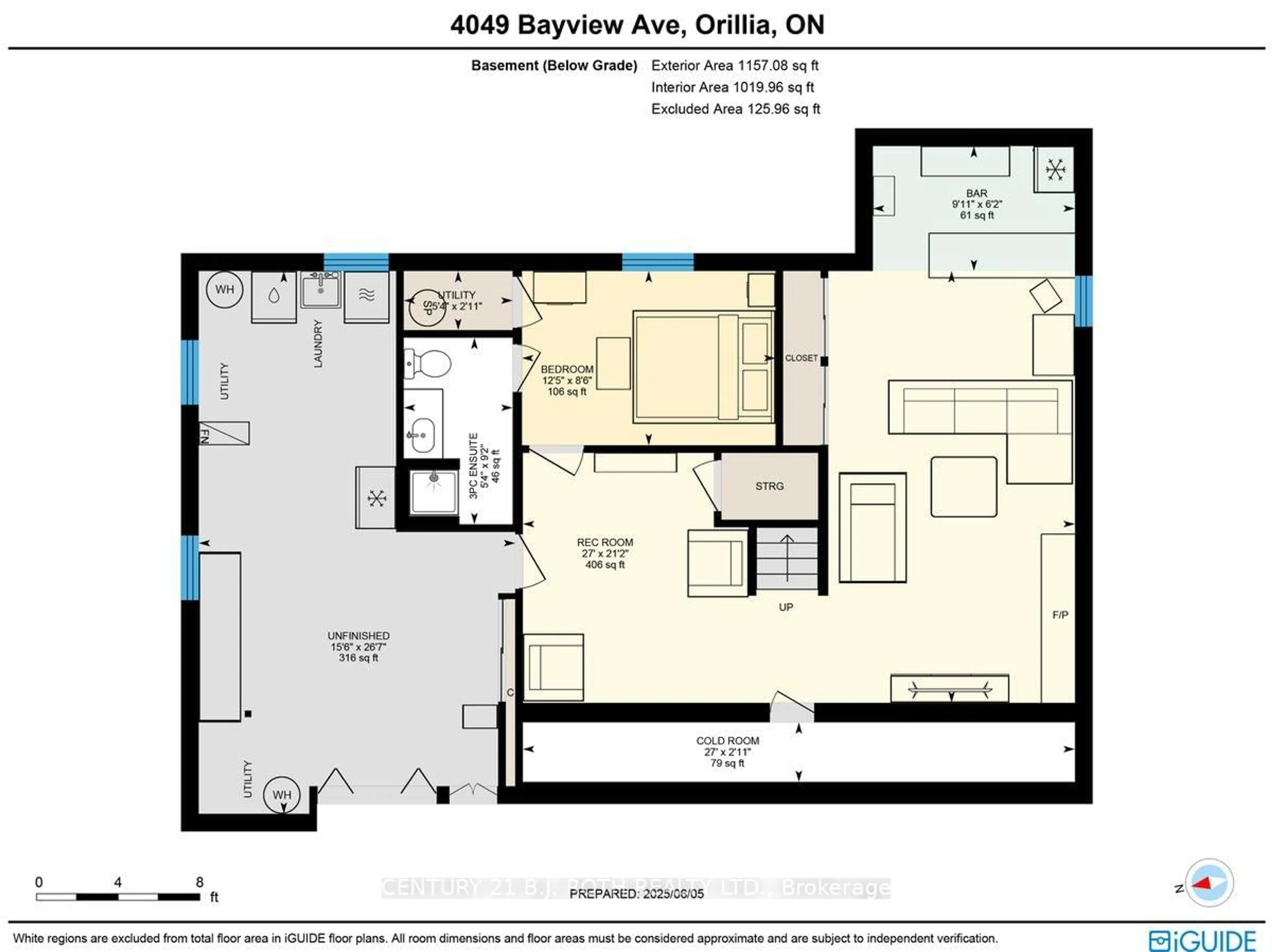 Floor plan for 4049 Bayview Ave, Ramara Ontario L3V 6H7