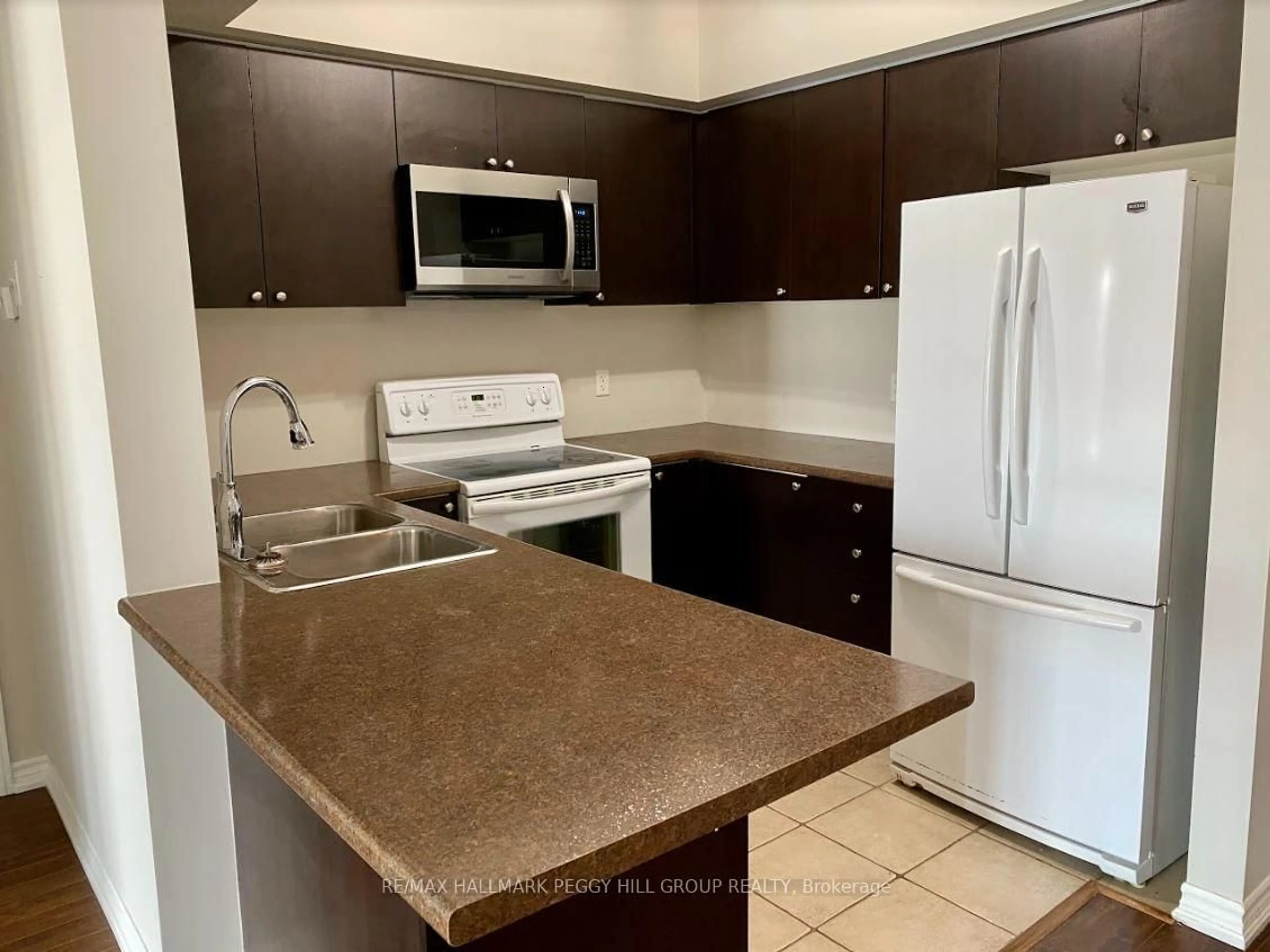 Standard kitchen, ceramic/tile floor for 45 Ferndale Dr #405, Barrie Ontario L4N 5W7