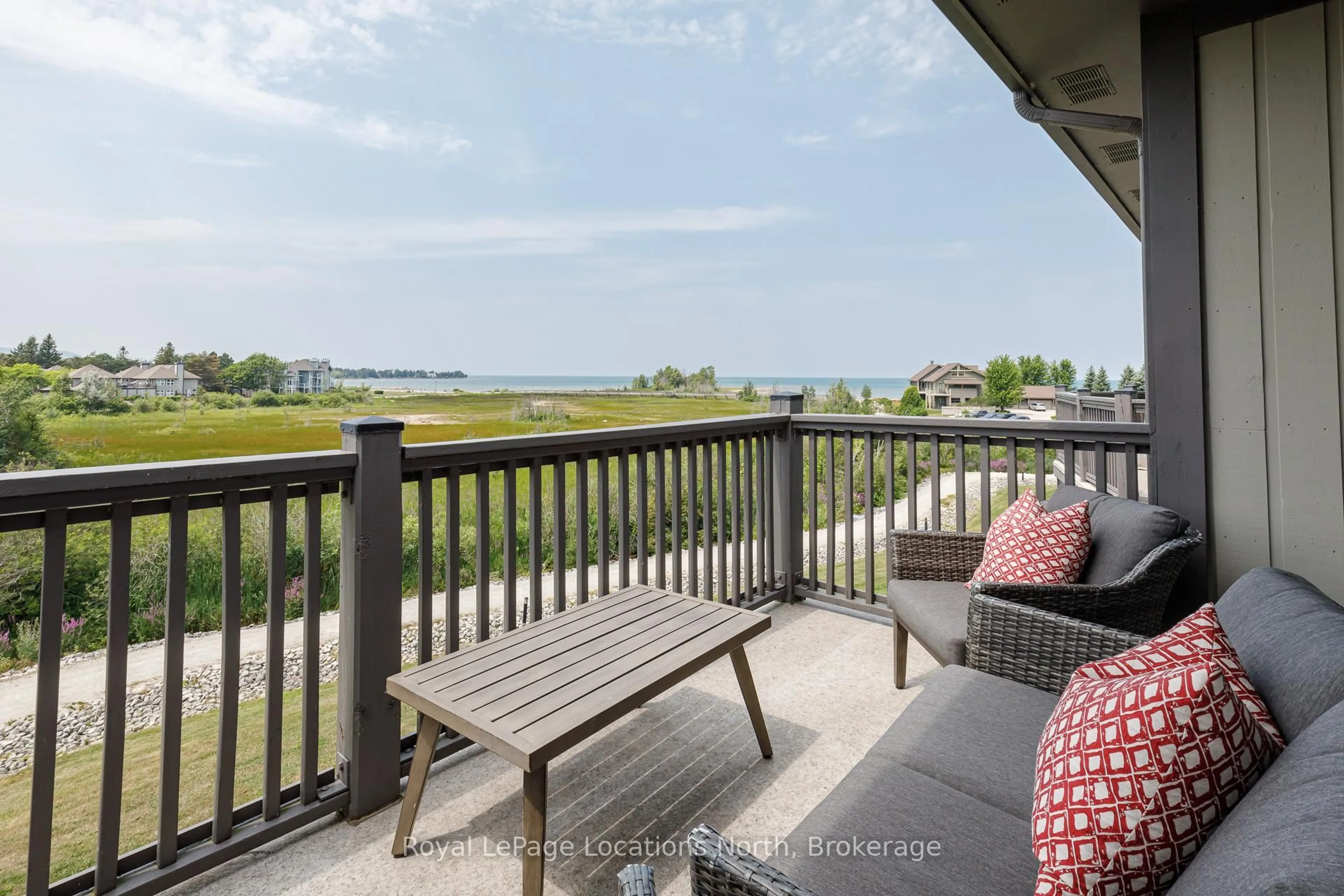 Balcony in the apartment, water/lake/river/ocean view for 638 Johnston Park Ave, Collingwood Ontario L9Y 5C7