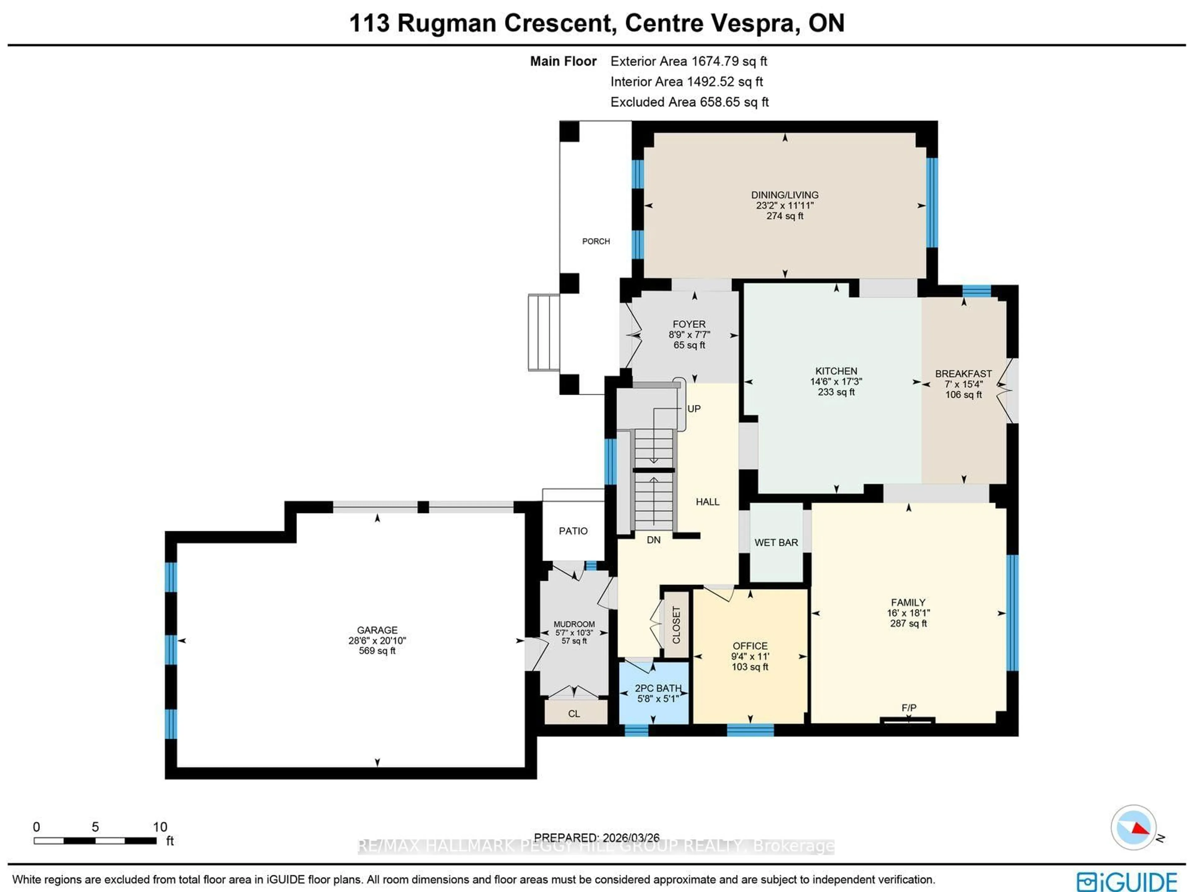 Floor plan for 113 Rugman Cres, Springwater Ontario L9X 2A5