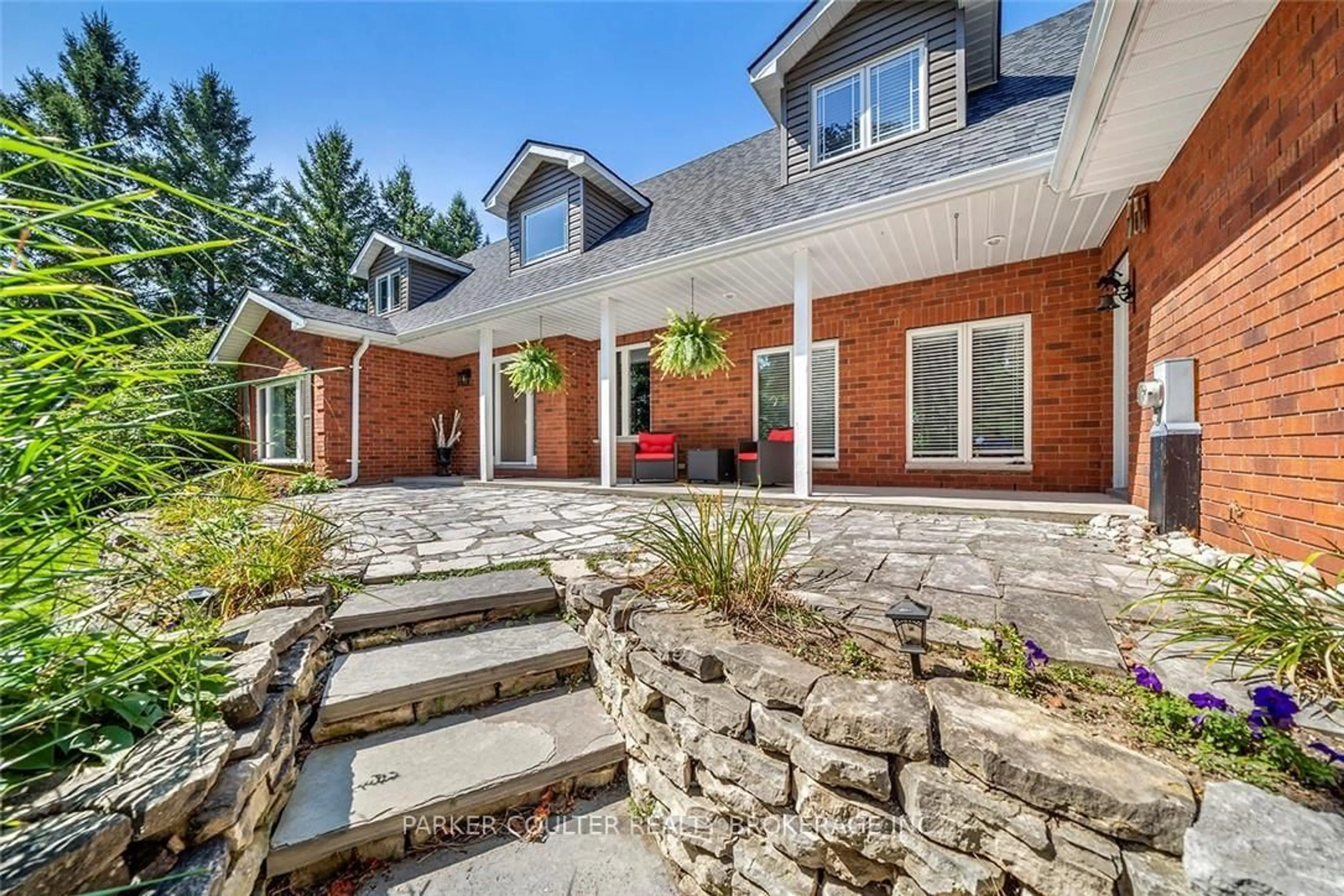 Home with brick exterior material, mountain view for 2038 Snow Valley Rd, Springwater Ontario L0L 1Y3