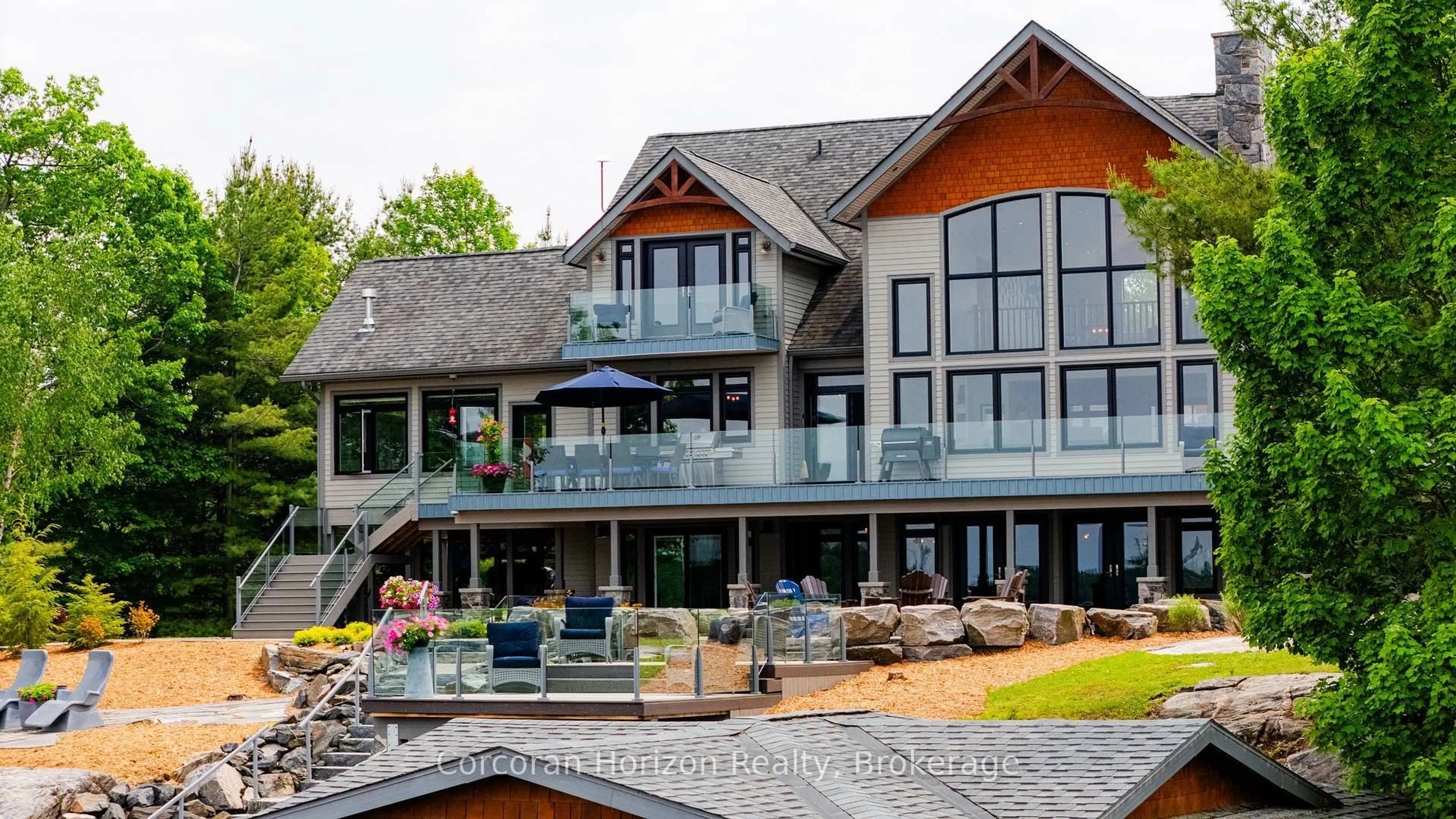 Home with brick exterior material, water/lake/river/ocean view for 2249 PILKINGTON Lane, Severn Ontario L0K 2C0