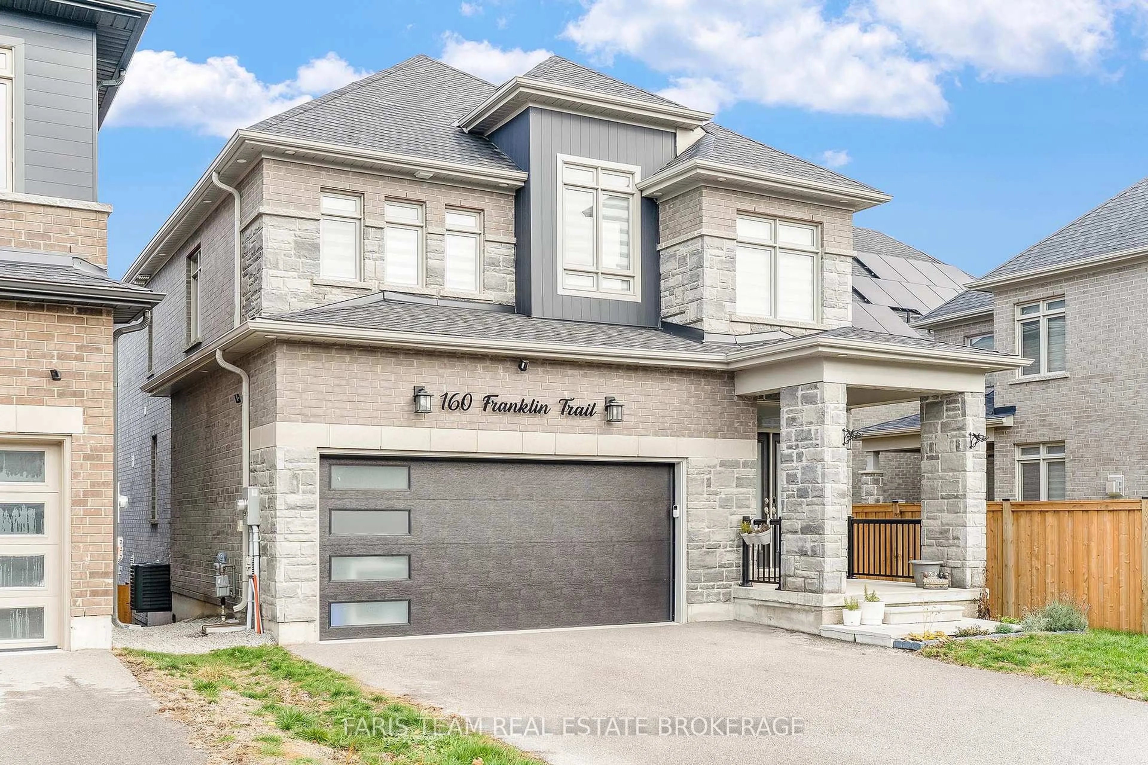 Home with brick exterior material, street for 160 Franklin Tr, Barrie Ontario L9J 0J1