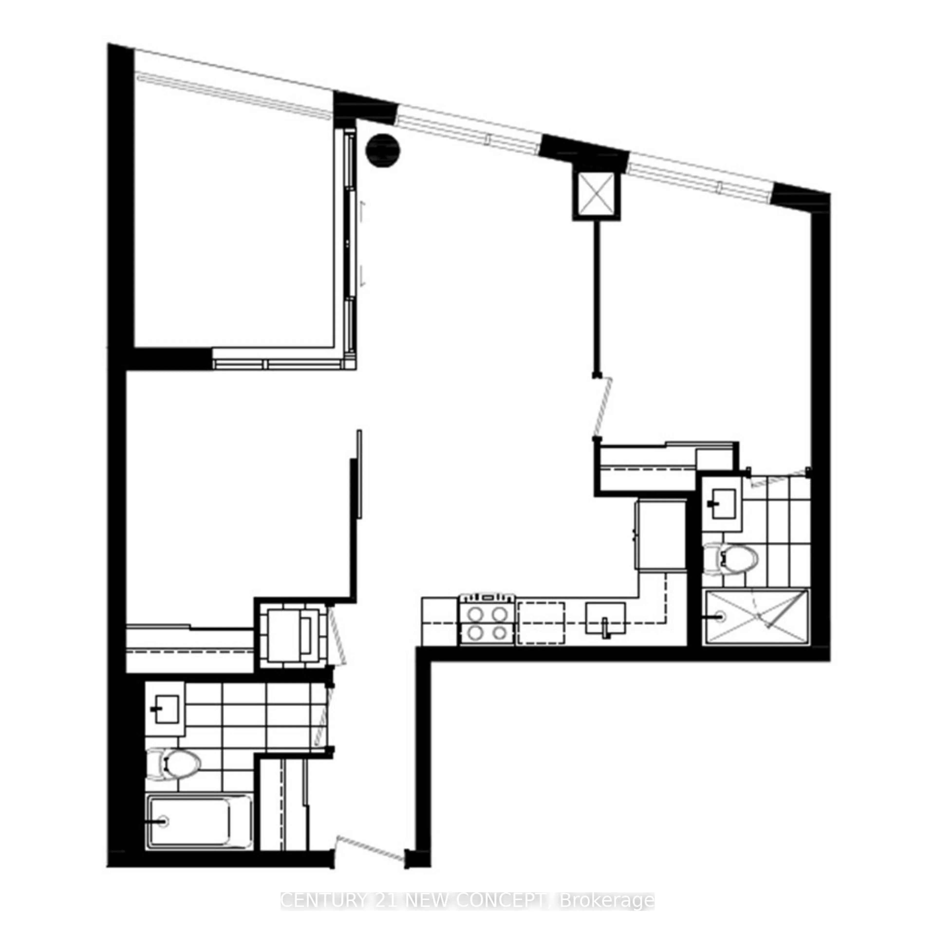 Floor plan for 31 Huron St #304, Collingwood Ontario L9Y 0E8