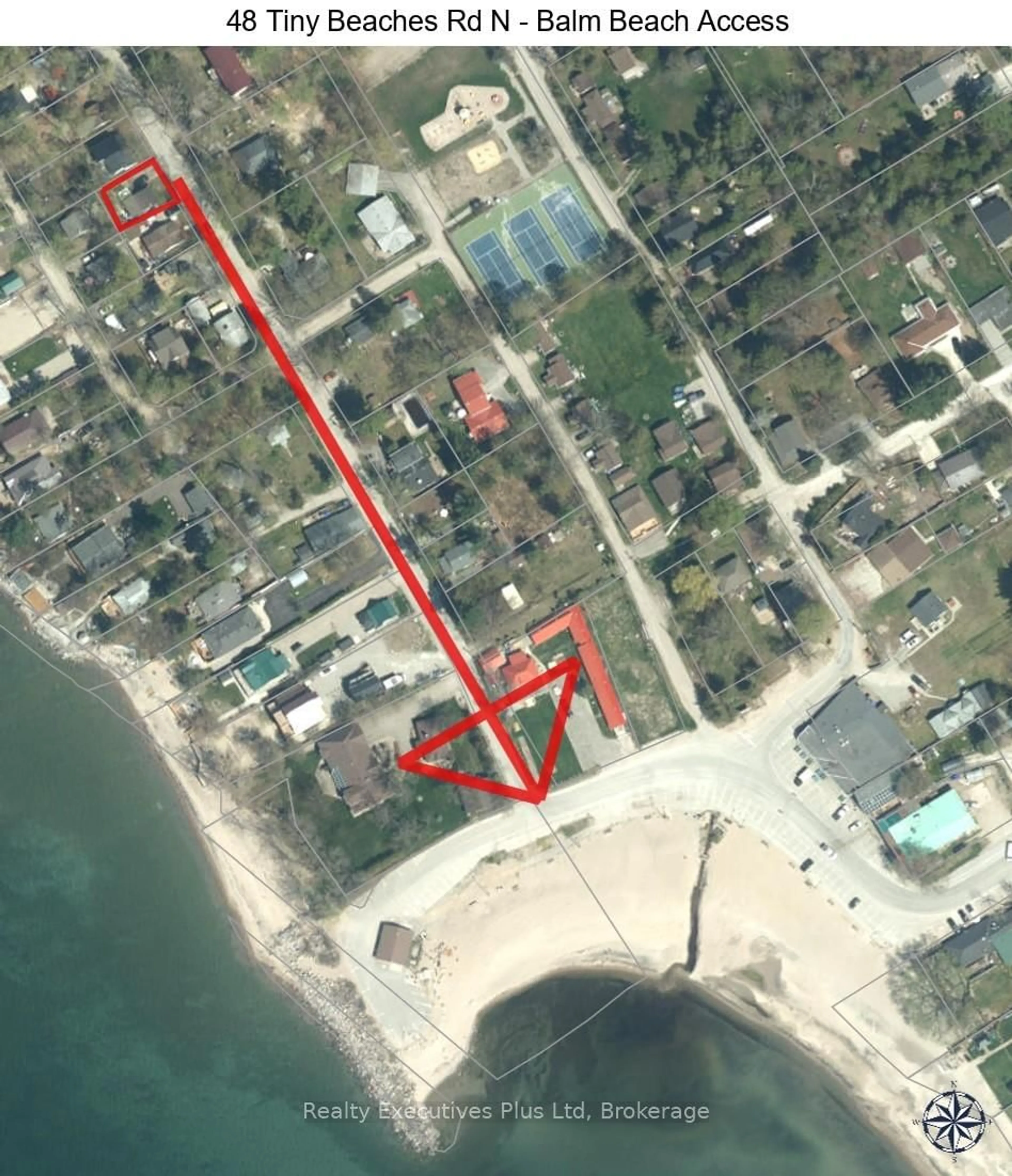Picture of a map for 48 Tiny Beaches Rd, Tiny Ontario L0L 2J0