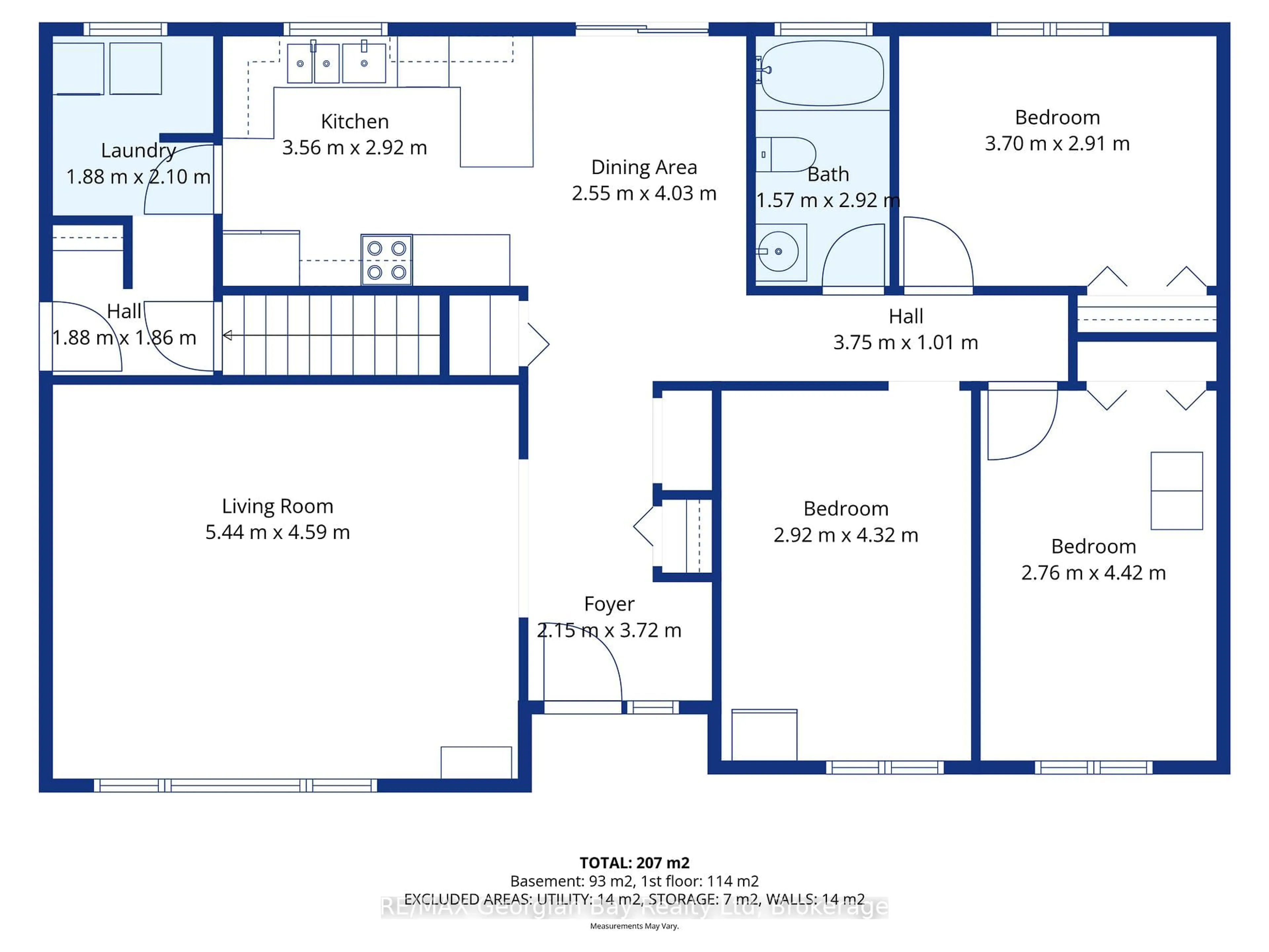 Floor plan for 480 Broderick St, Tay Ontario L0K 1R0