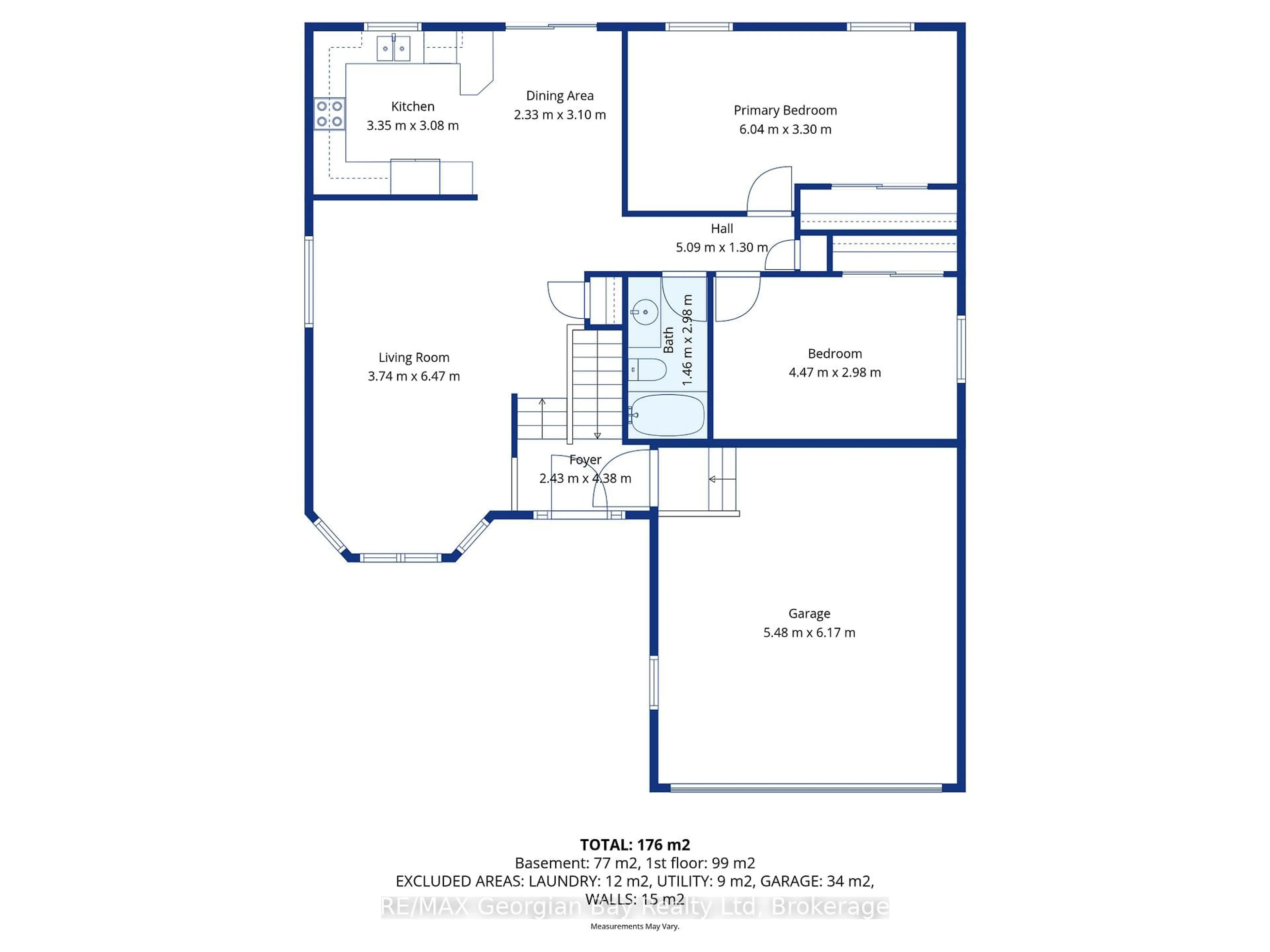 Floor plan for 495 Shewfelt Cres, Midland Ontario L4R 5N8