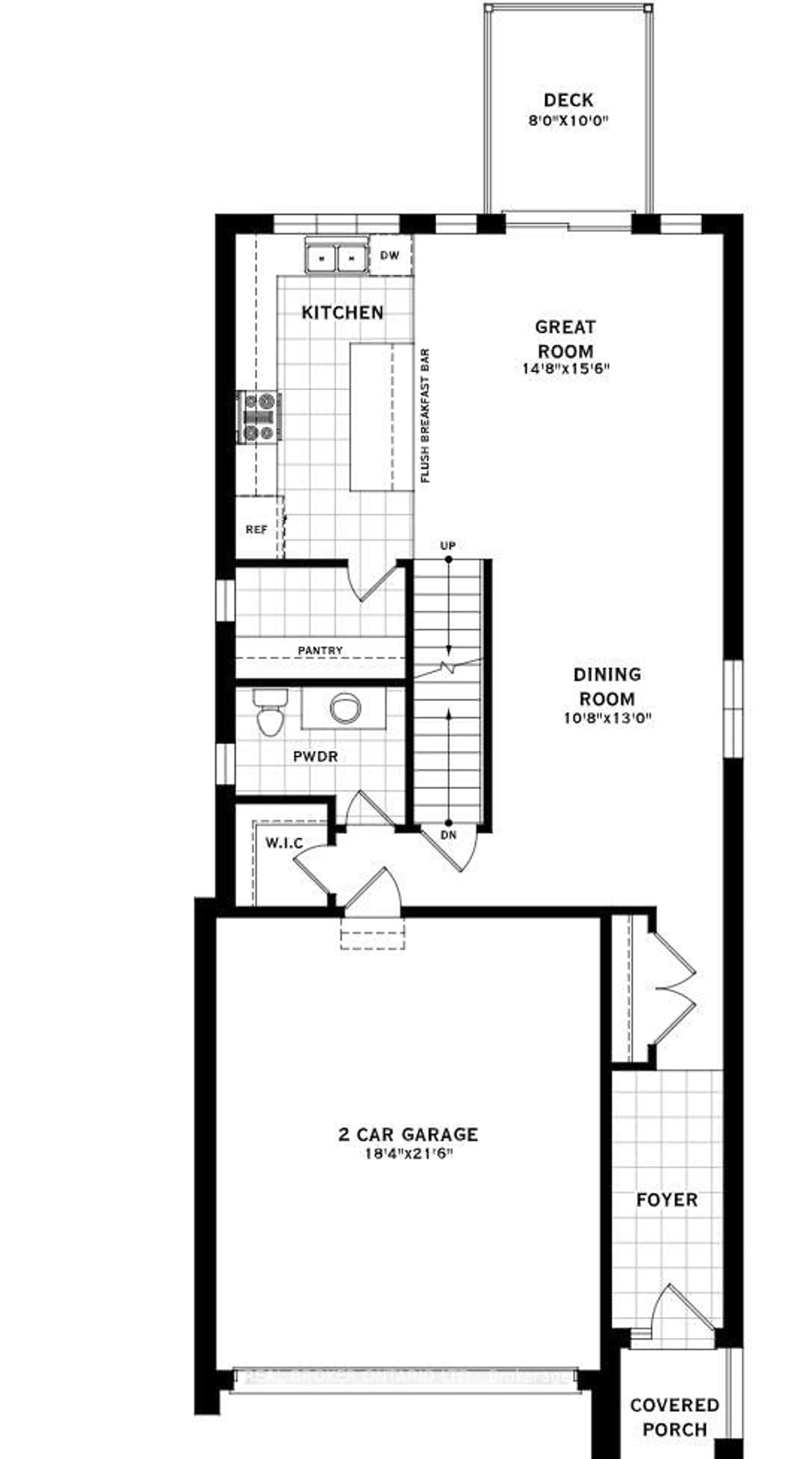 Floor plan for 48 Barnyard Tr, Barrie Ontario L9J 0C2