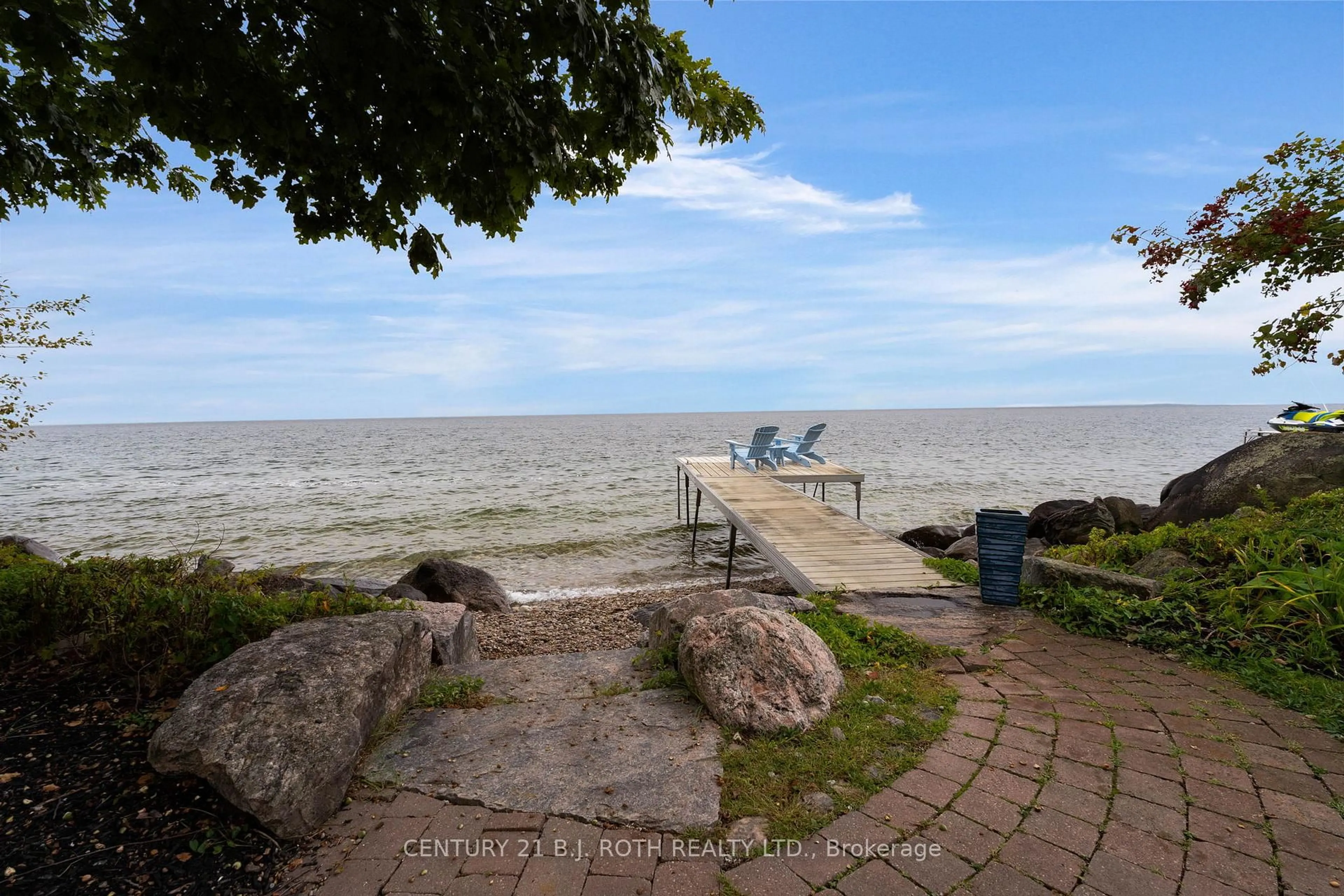 Patio, water/lake/river/ocean view for 31 O'Connell Lane, Oro-Medonte Ontario L0L 2E0