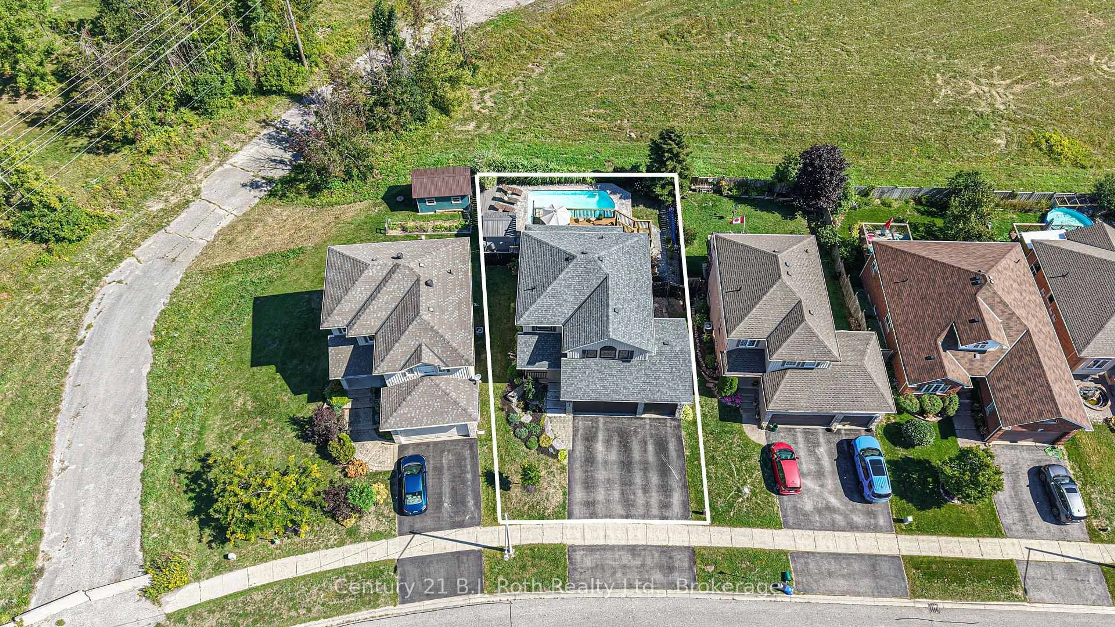 A pic from outside/outdoor area/front of a property/back of a property/a pic from drone, street for 3188 Bass Lake Sdrd, Orillia Ontario L3V 7Y5