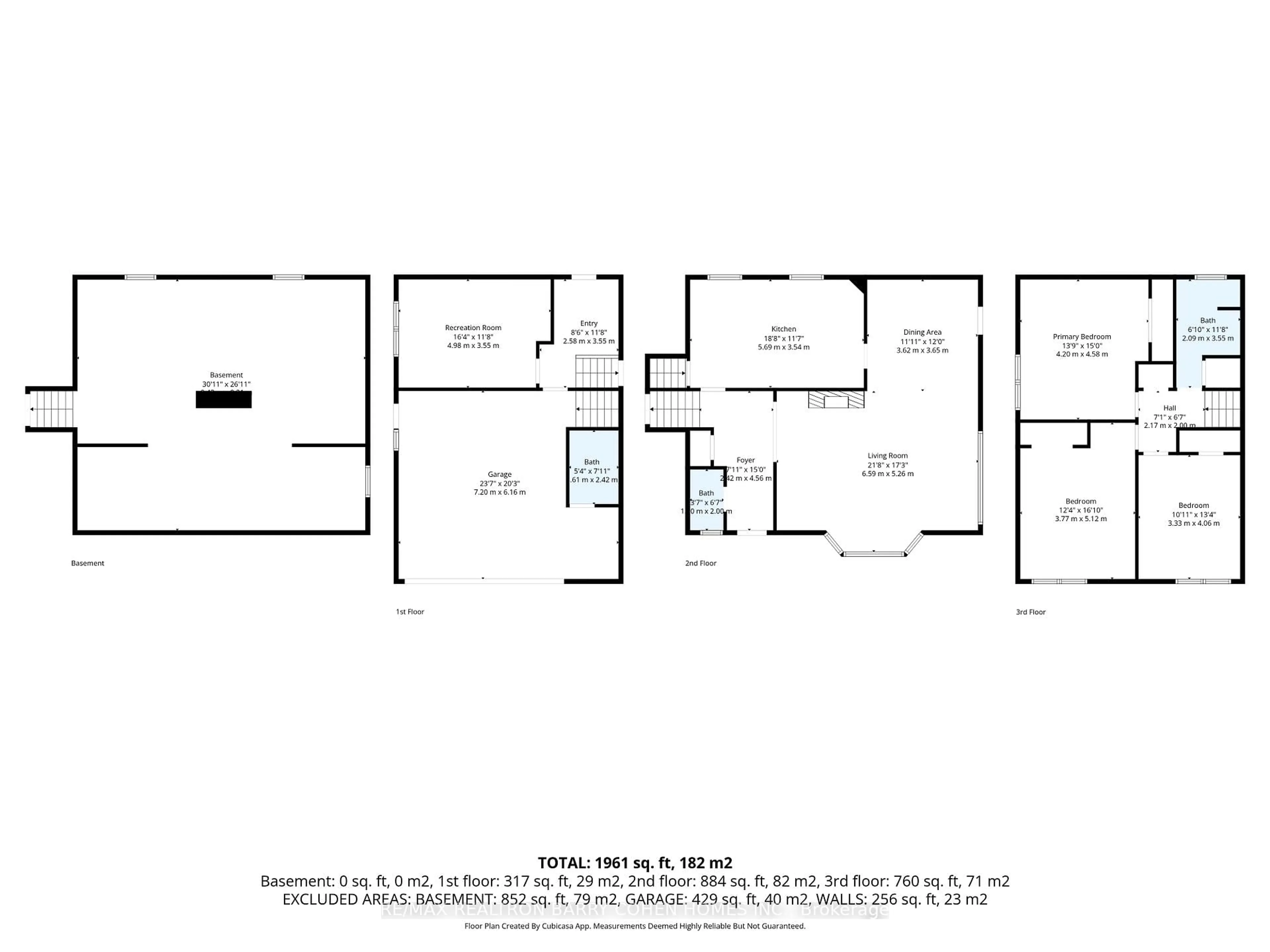 Floor plan for 62 Letitia St, Barrie Ontario L4N 1P1