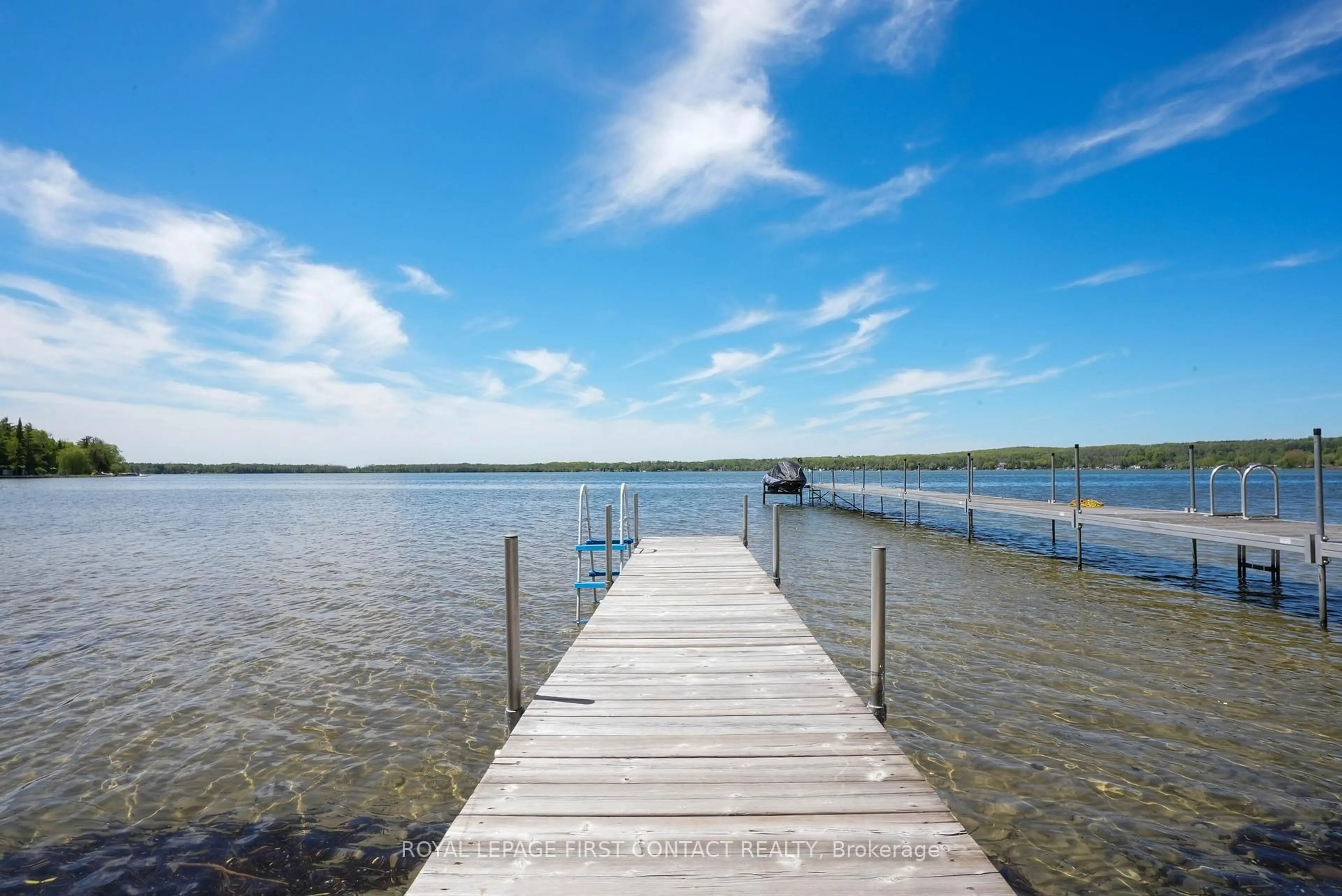 Patio, water/lake/river/ocean view for 8 Buttercup Lane, Springwater Ontario L0L 1P0