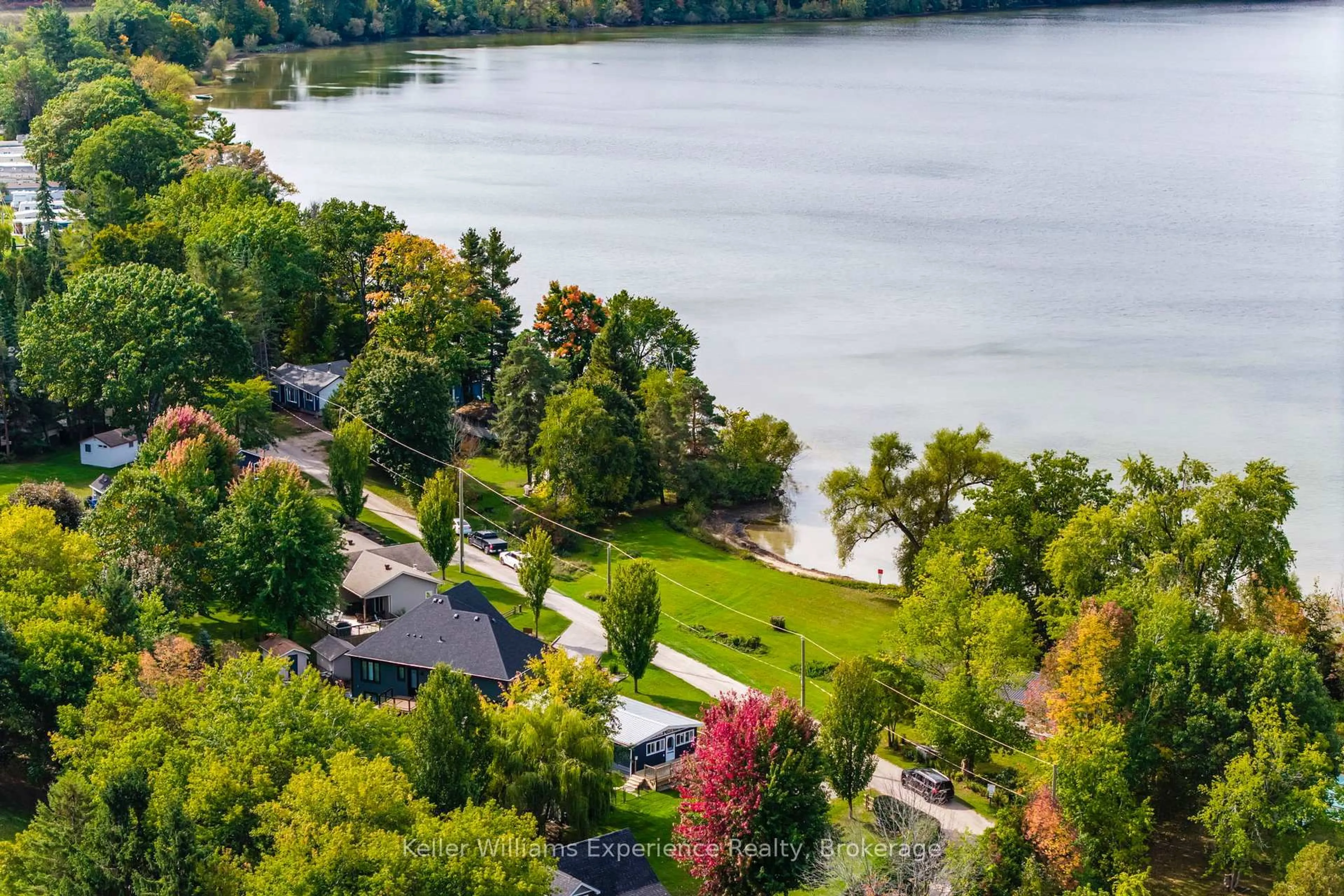 A pic from outside/outdoor area/front of a property/back of a property/a pic from drone, water/lake/river/ocean view for 681 McMurtry Rd, Midland Ontario L4R 0B9