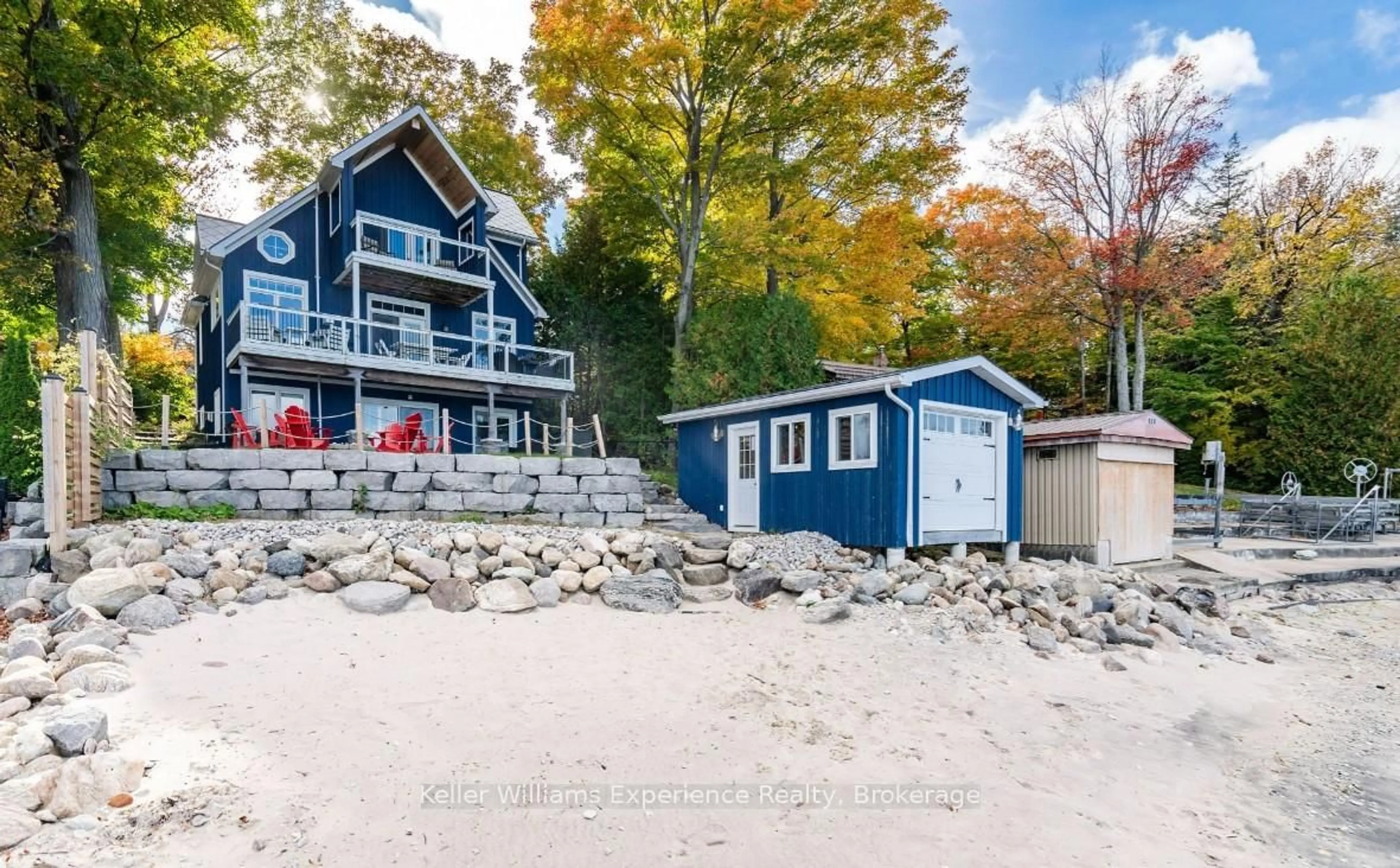 Patio, water/lake/river/ocean view for 1749 Champlain Rd, Tiny Ontario L9M 0C1