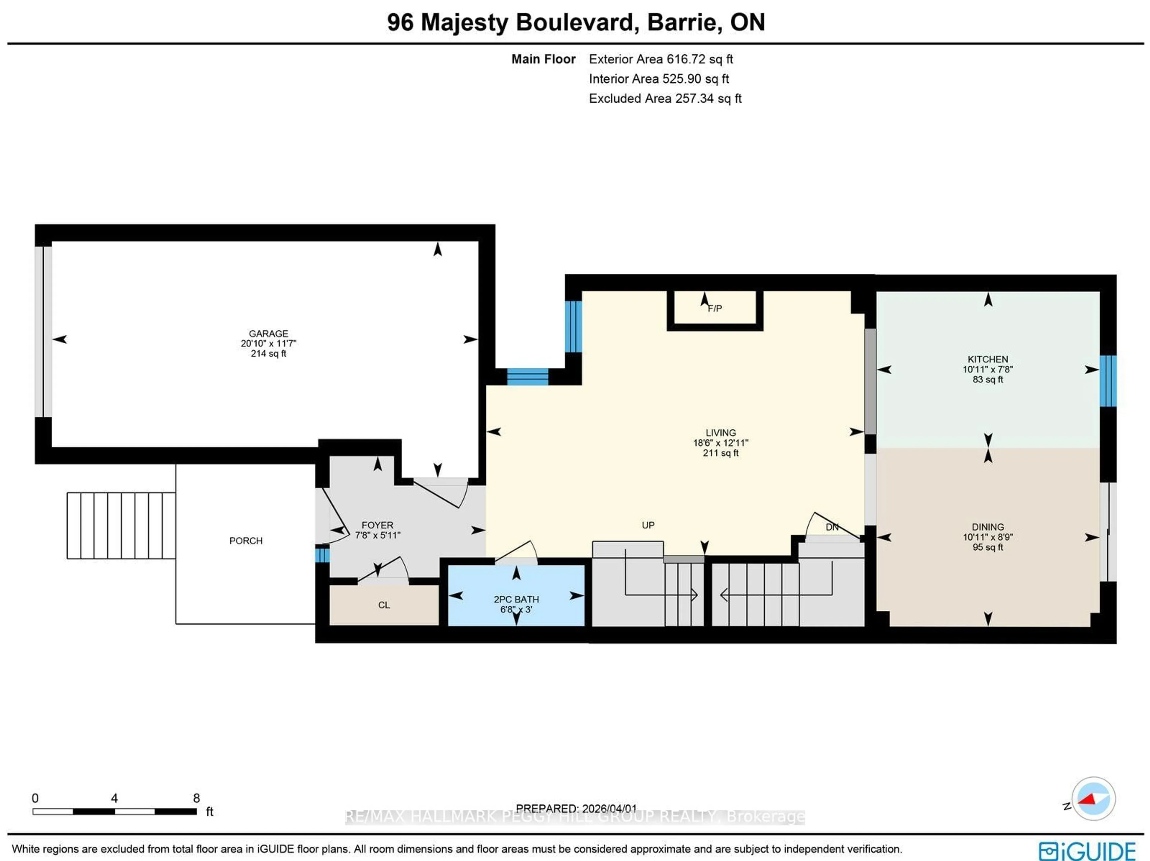 Floor plan for 96 Majesty Blvd, Barrie Ontario L4M 0E5