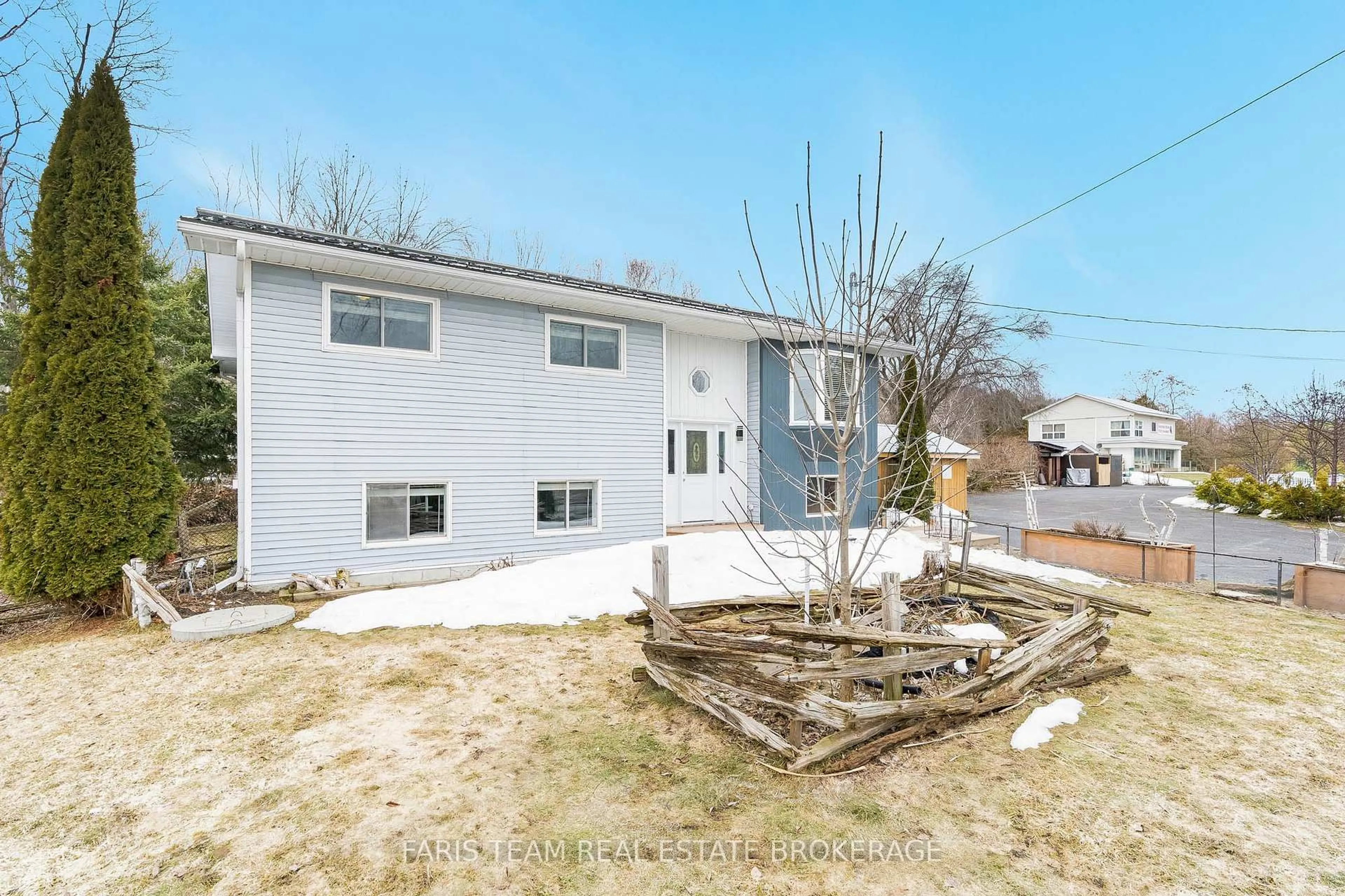 A pic from outside/outdoor area/front of a property/back of a property/a pic from drone, street for 12804 County Road 16, Severn Ontario L0K 2C0