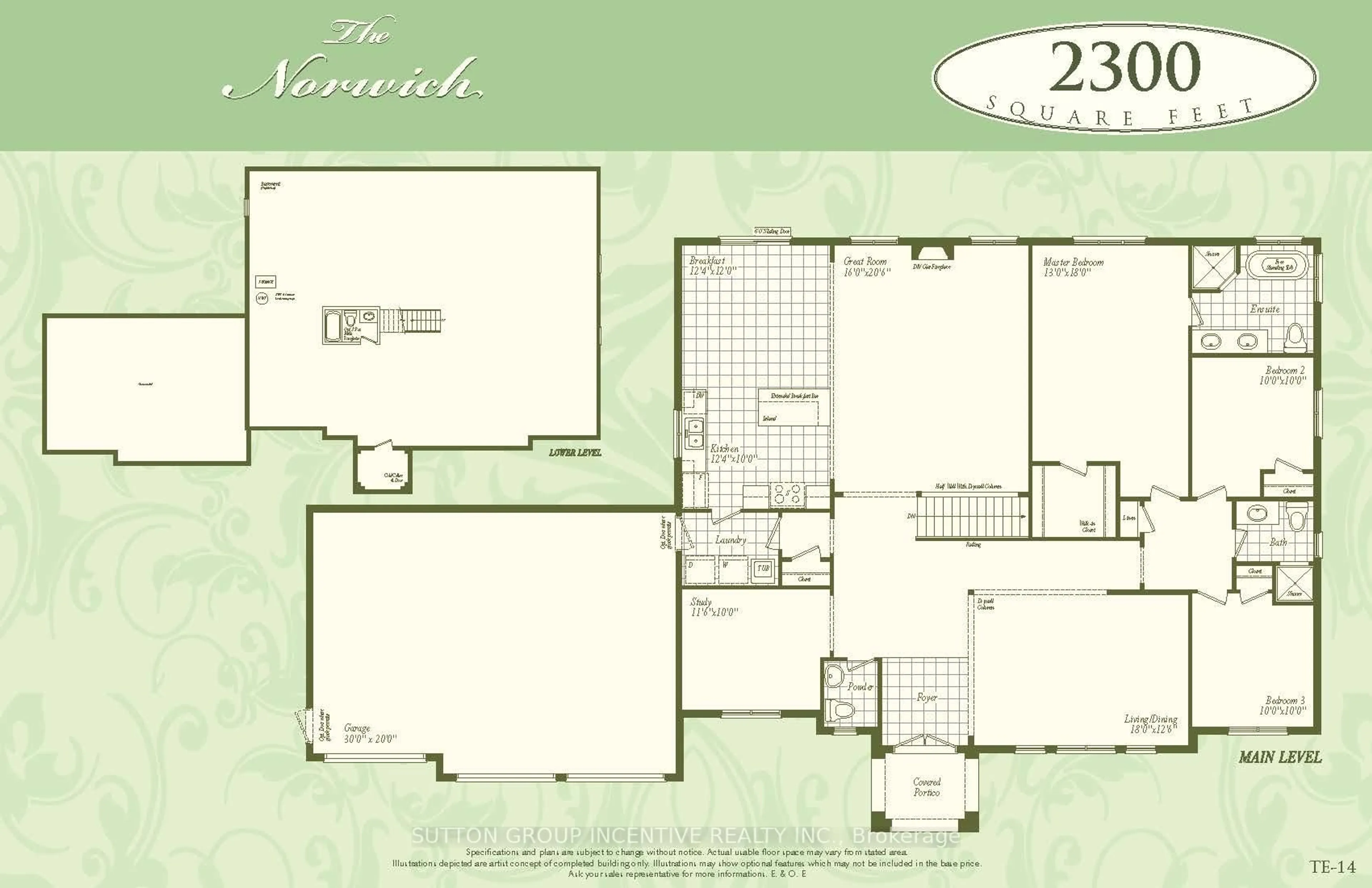 Floor plan for Lot 1 Cottonwood St, Springwater Ontario L0L 1Y2