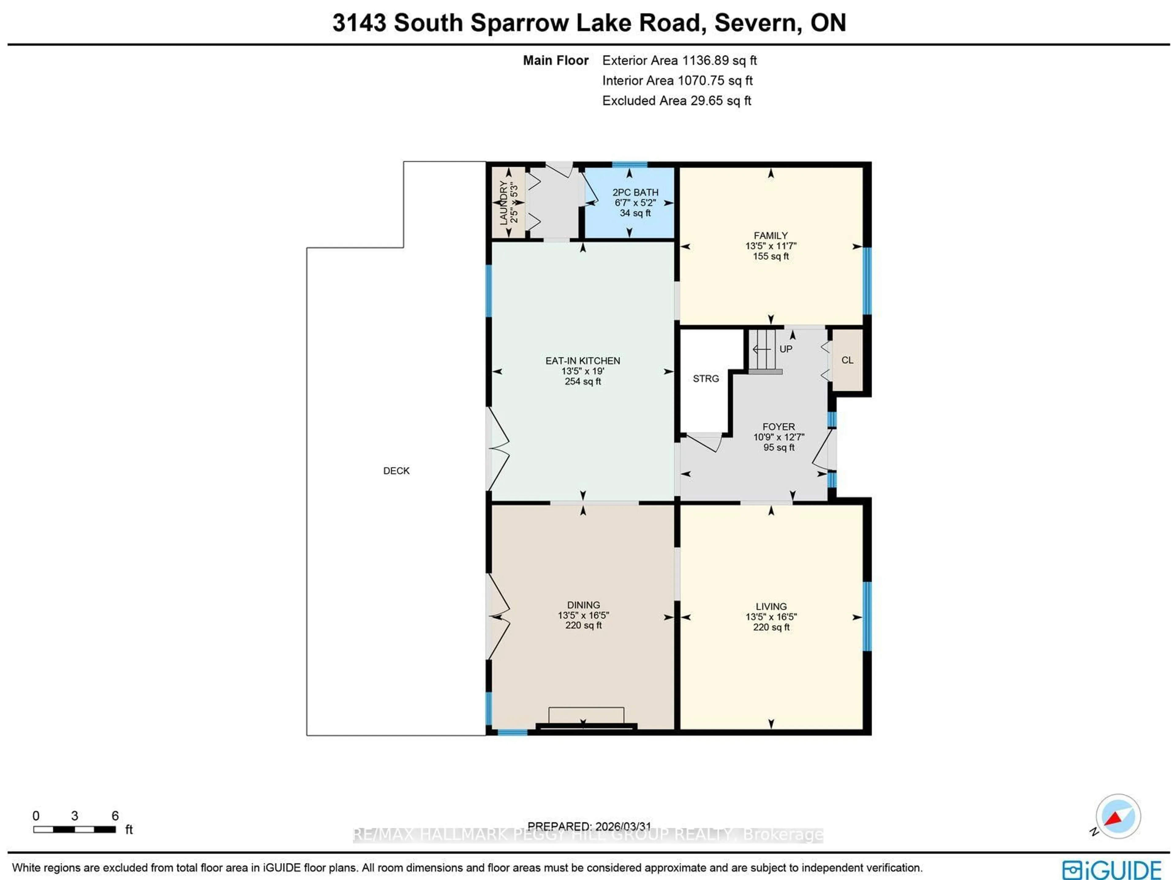 Floor plan for 3143 South Sparrow Lake Rd, Severn Ontario L0K 2B0