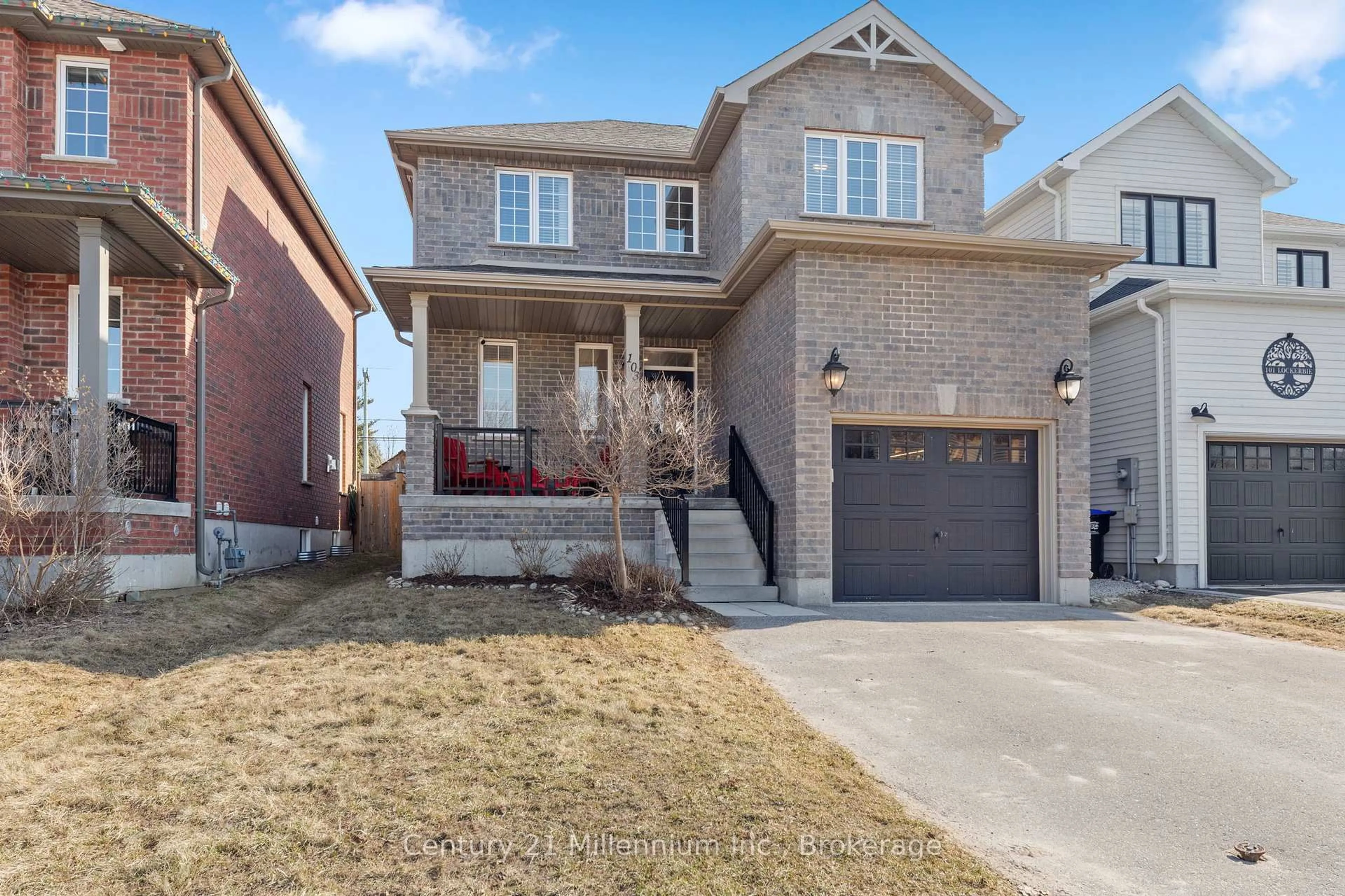 Home with brick exterior material, street for 103 Lockerbie Cres, Collingwood Ontario L9Y 0Y8
