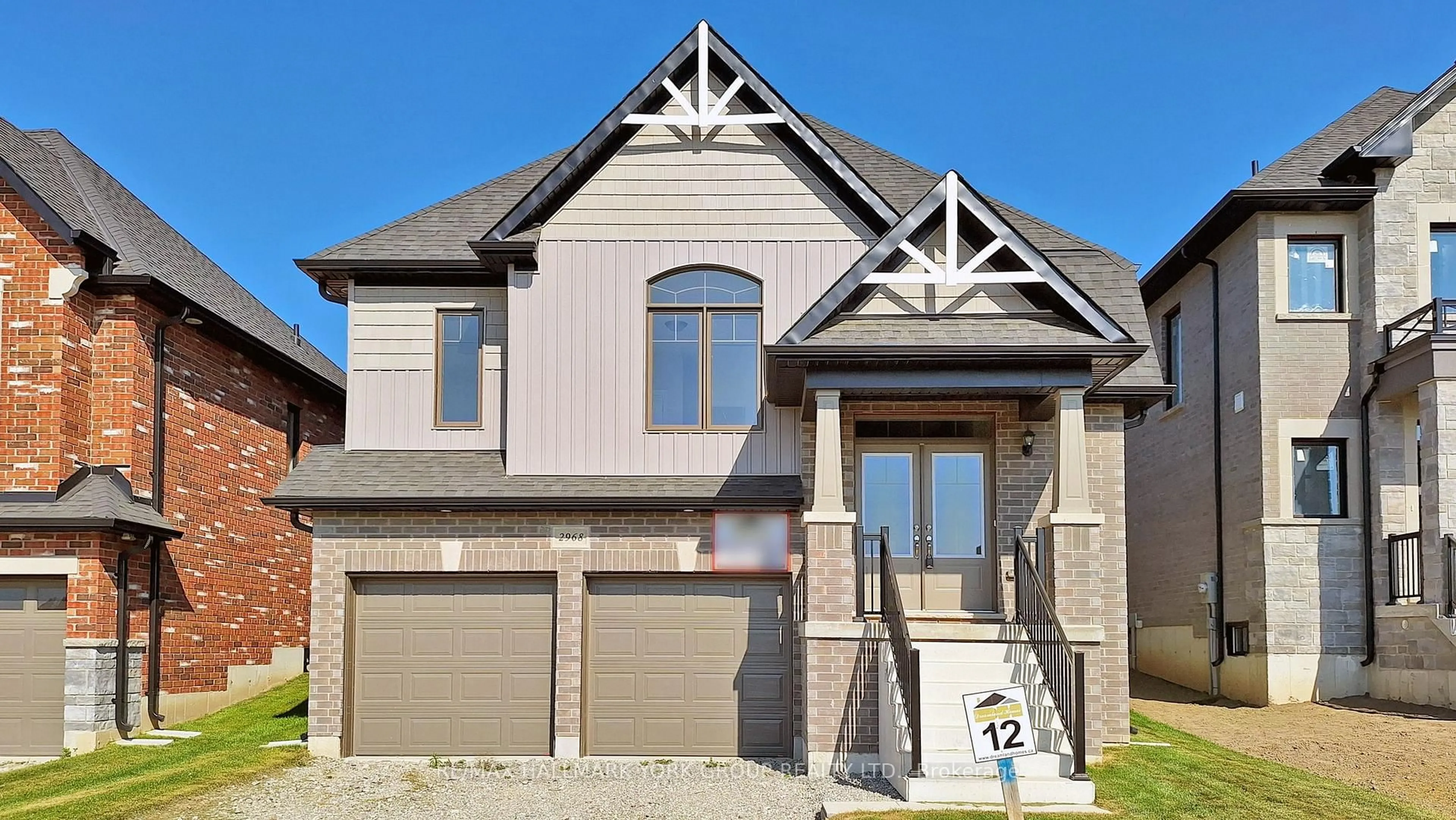 Home with brick exterior material, street for 2968 Monarch Dr, Orillia Ontario L3V 8M8