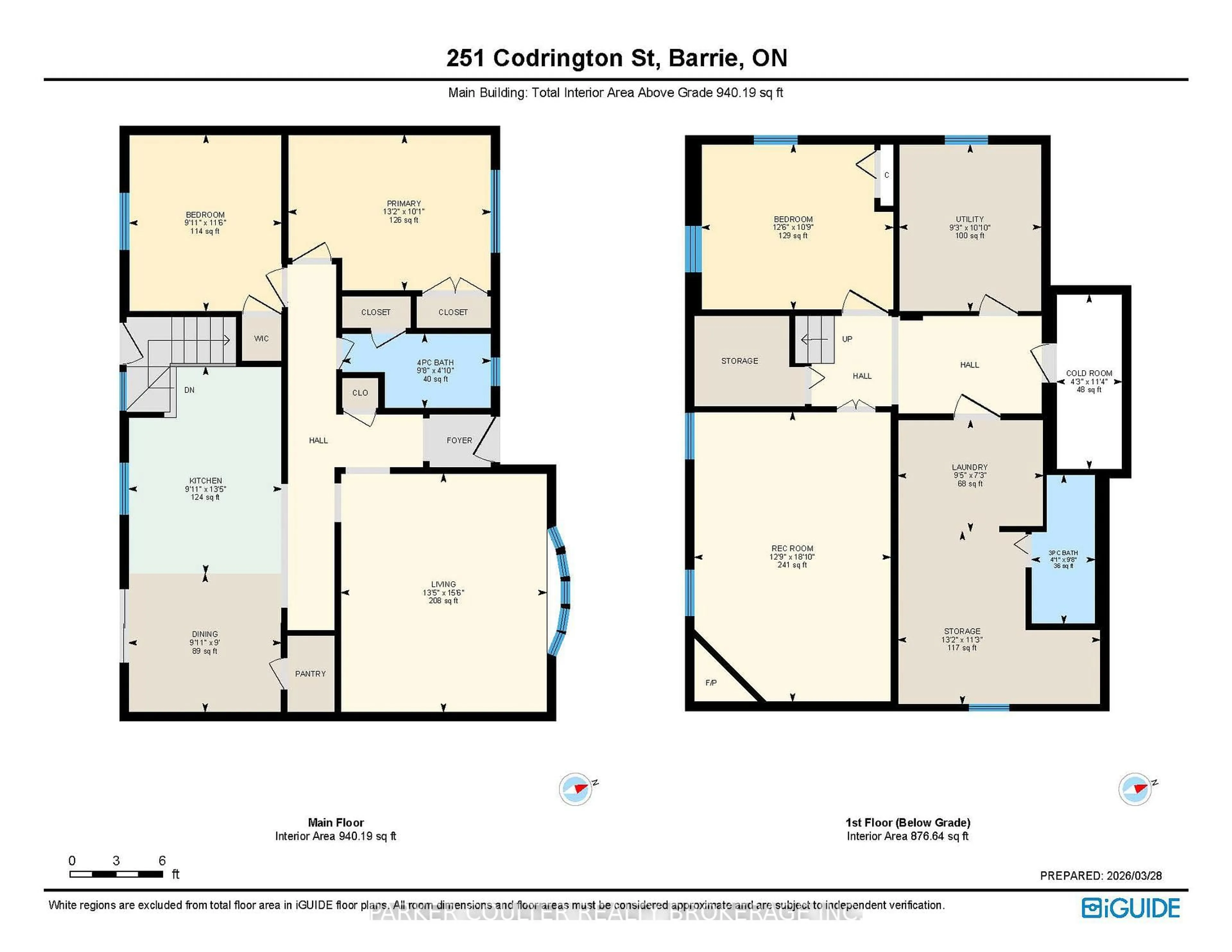 Floor plan for 251 Codrington St, Barrie Ontario L4M 1S6