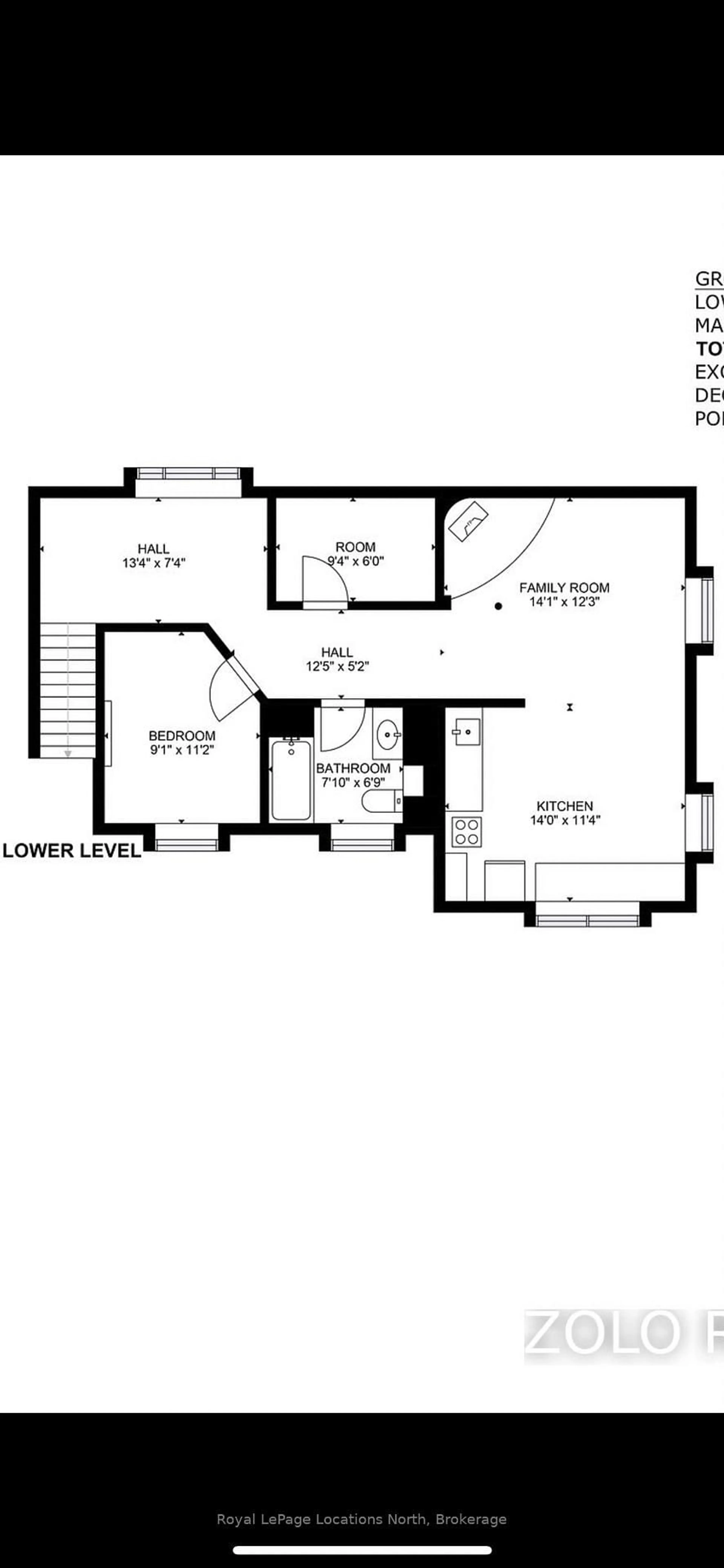 Floor plan for 46 Fourth St, Midland Ontario L4R 3S8