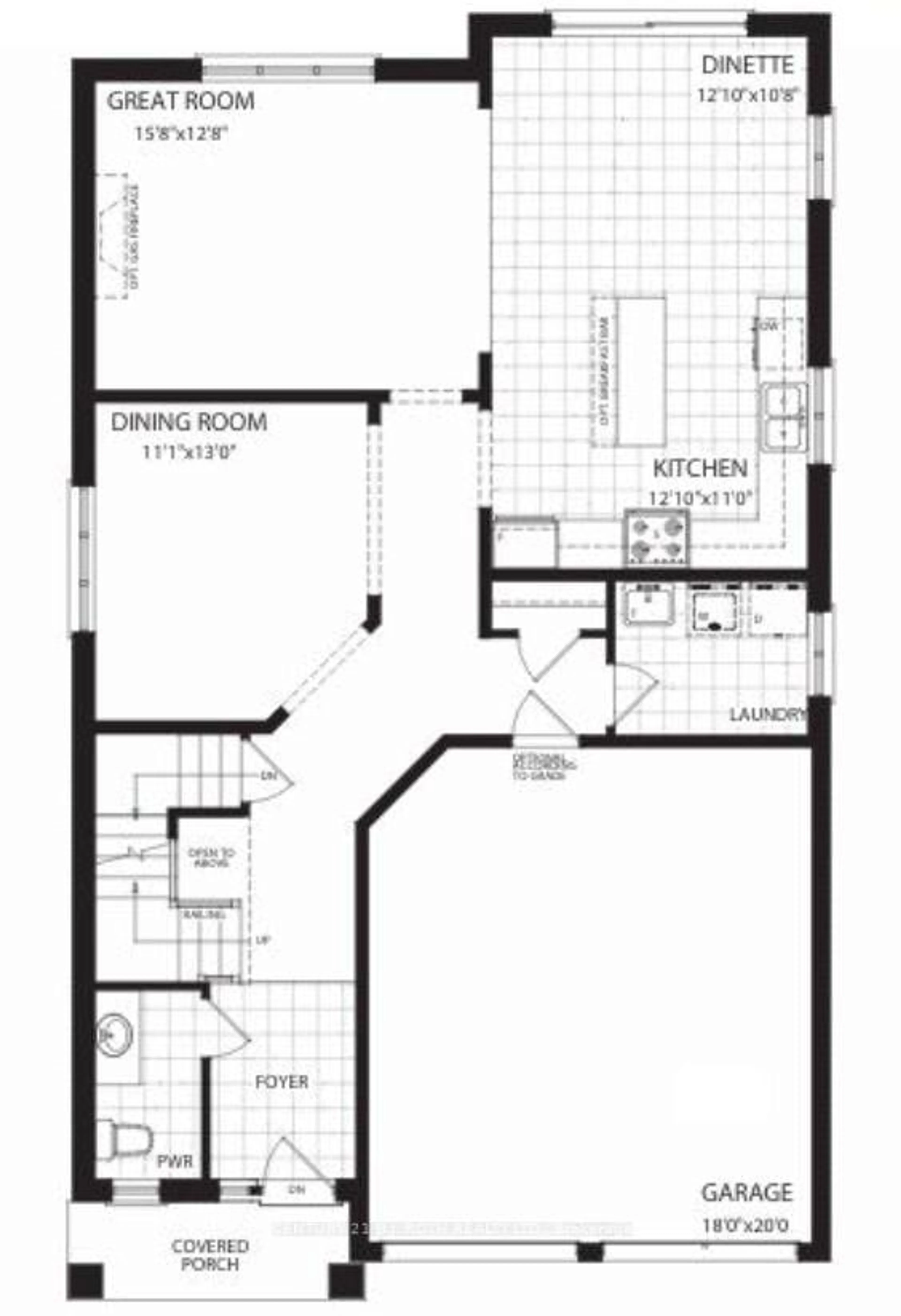 Floor plan for Lot 46 Orion Blvd, Orillia Ontario L3V 6H2