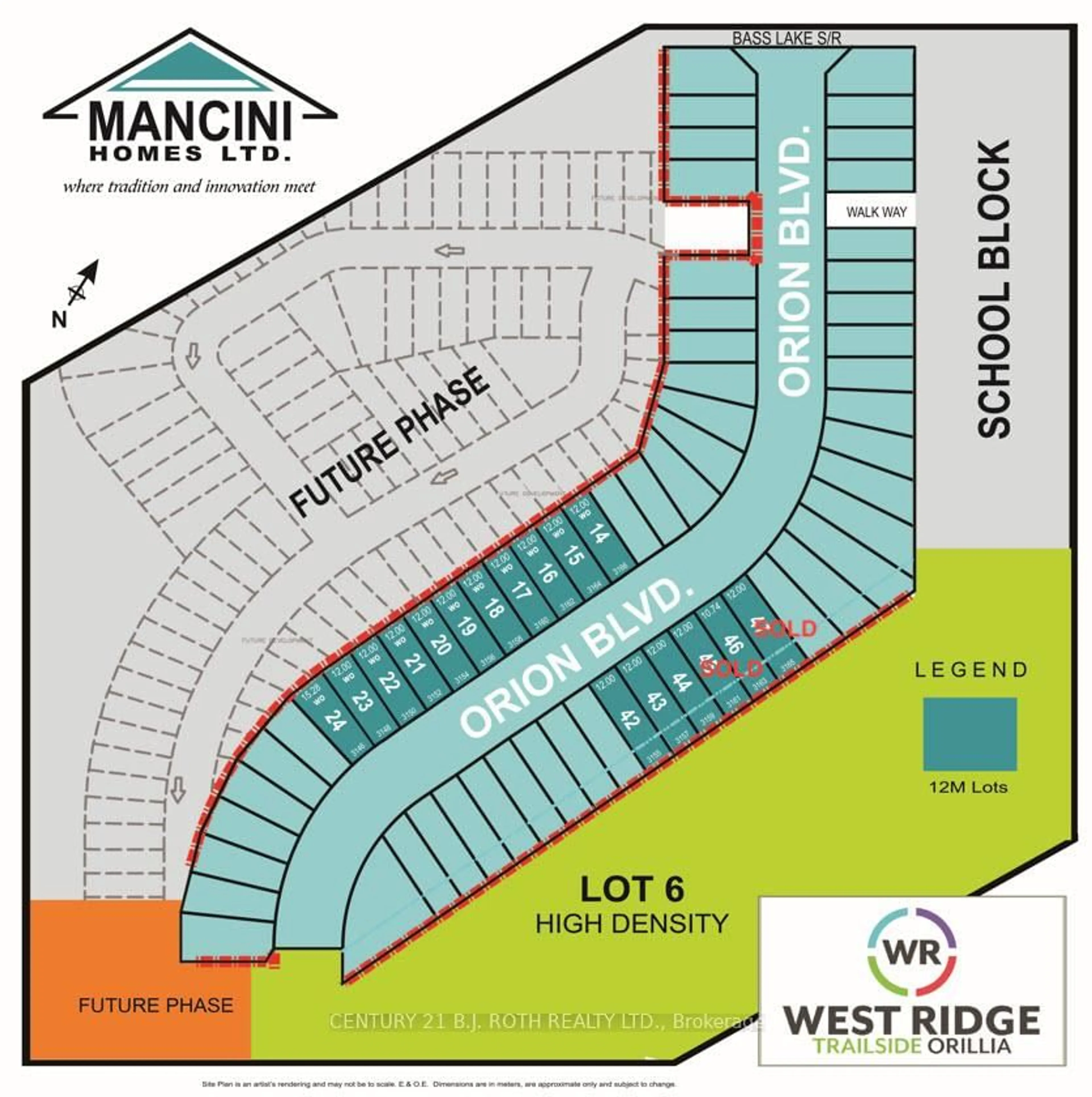 Floor plan for Lot 46 Orion Blvd, Orillia Ontario L3V 6H2