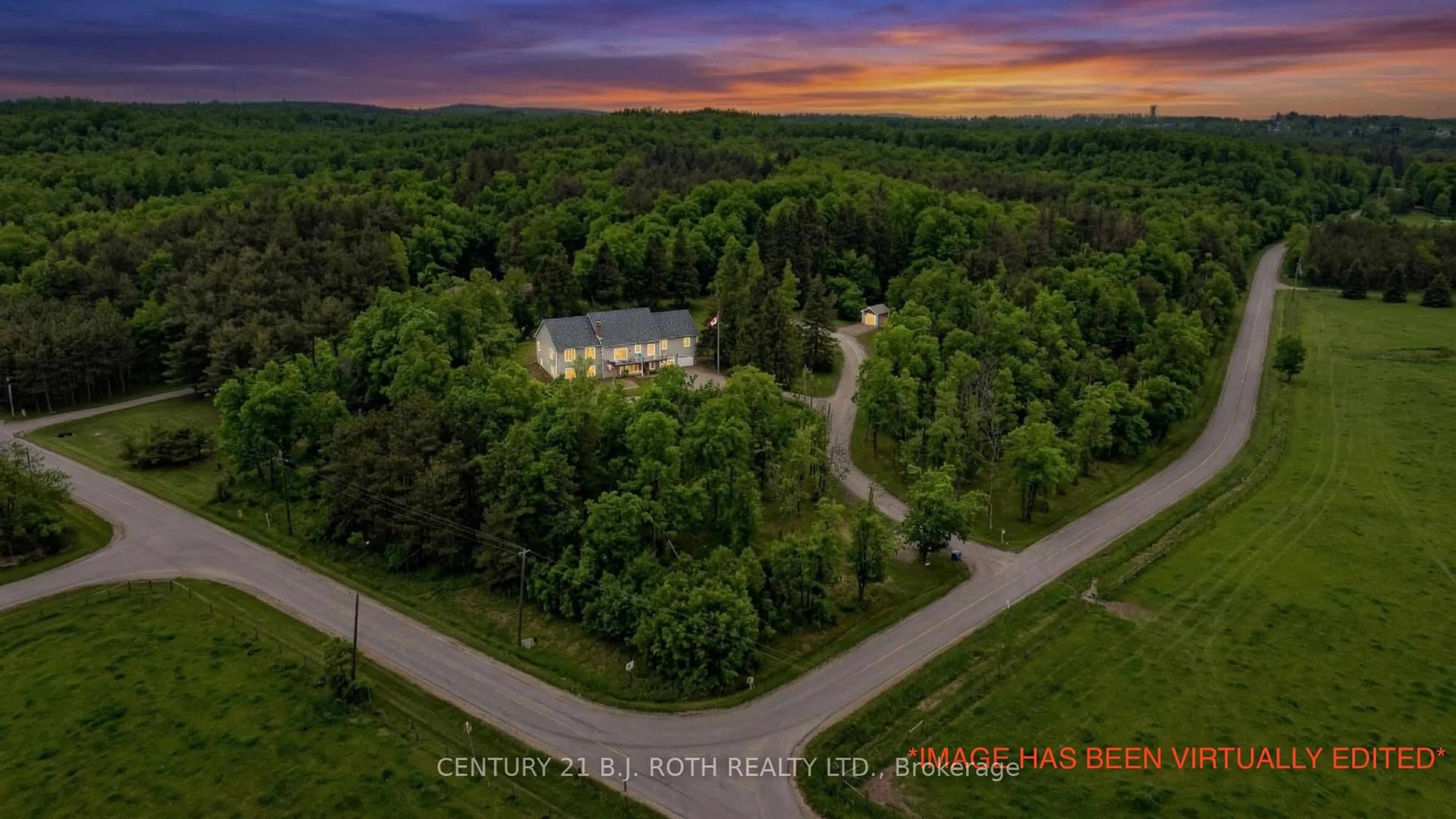A pic from outside/outdoor area/front of a property/back of a property/a pic from drone, unknown for 2700 Line 4, Oro-Medonte Ontario L0L 2L0